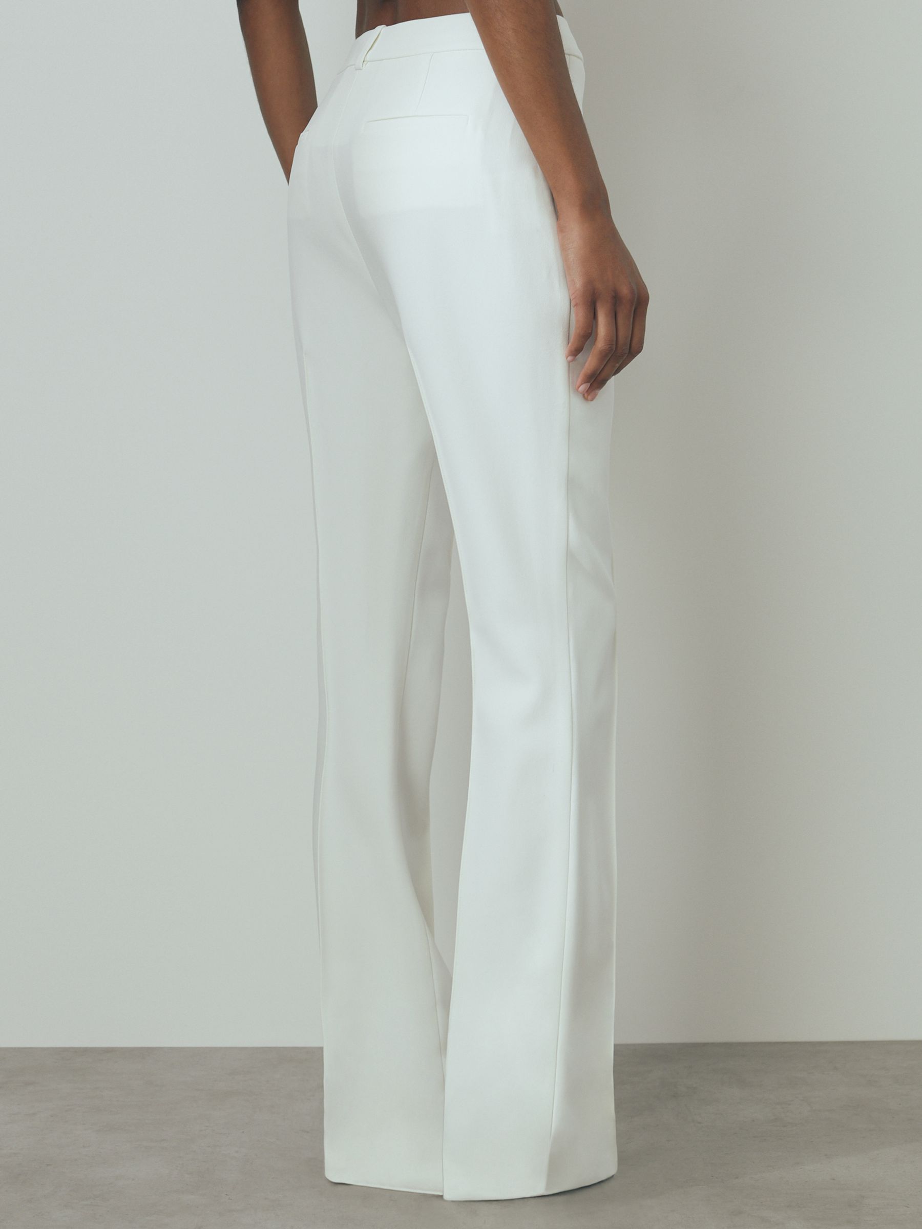 Atelier Slim Flared Suit Trousers in Ivory - Image 4 of 5