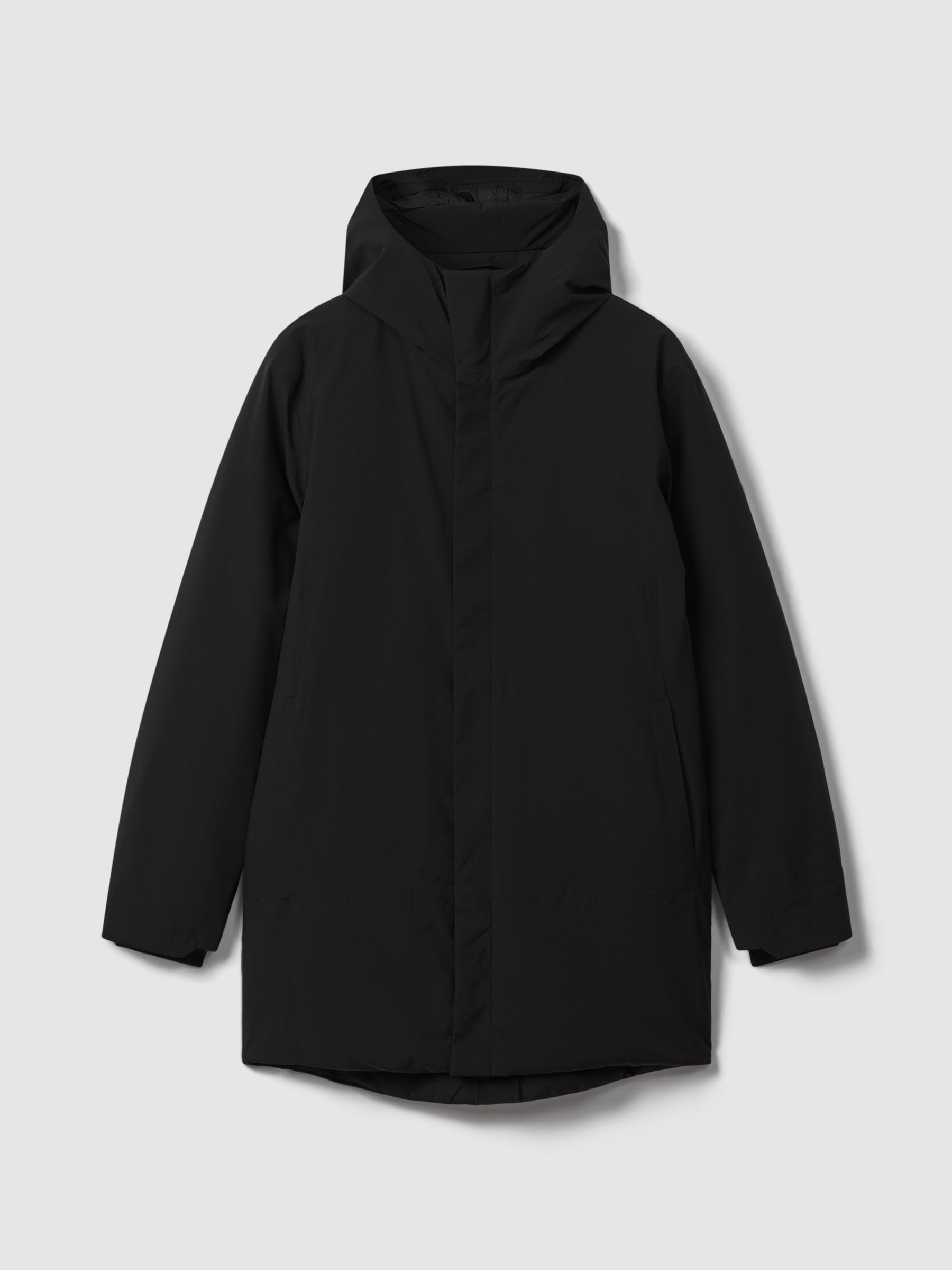 Scandinavian Edition Waterproof Hooded Coat in Black - Image 2 of 7