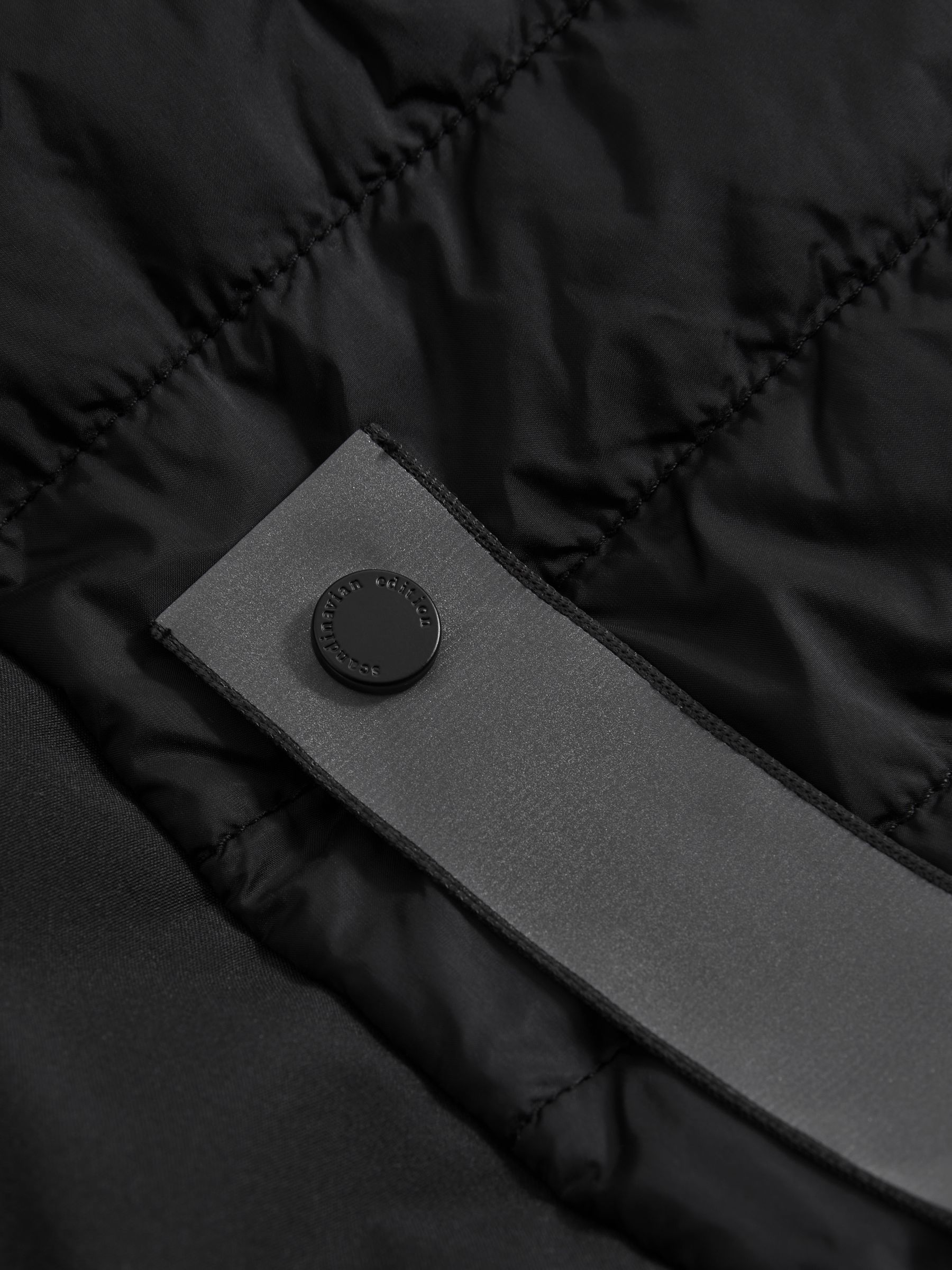 Scandinavian Edition Waterproof Hooded Coat in Black - Image 7 of 7