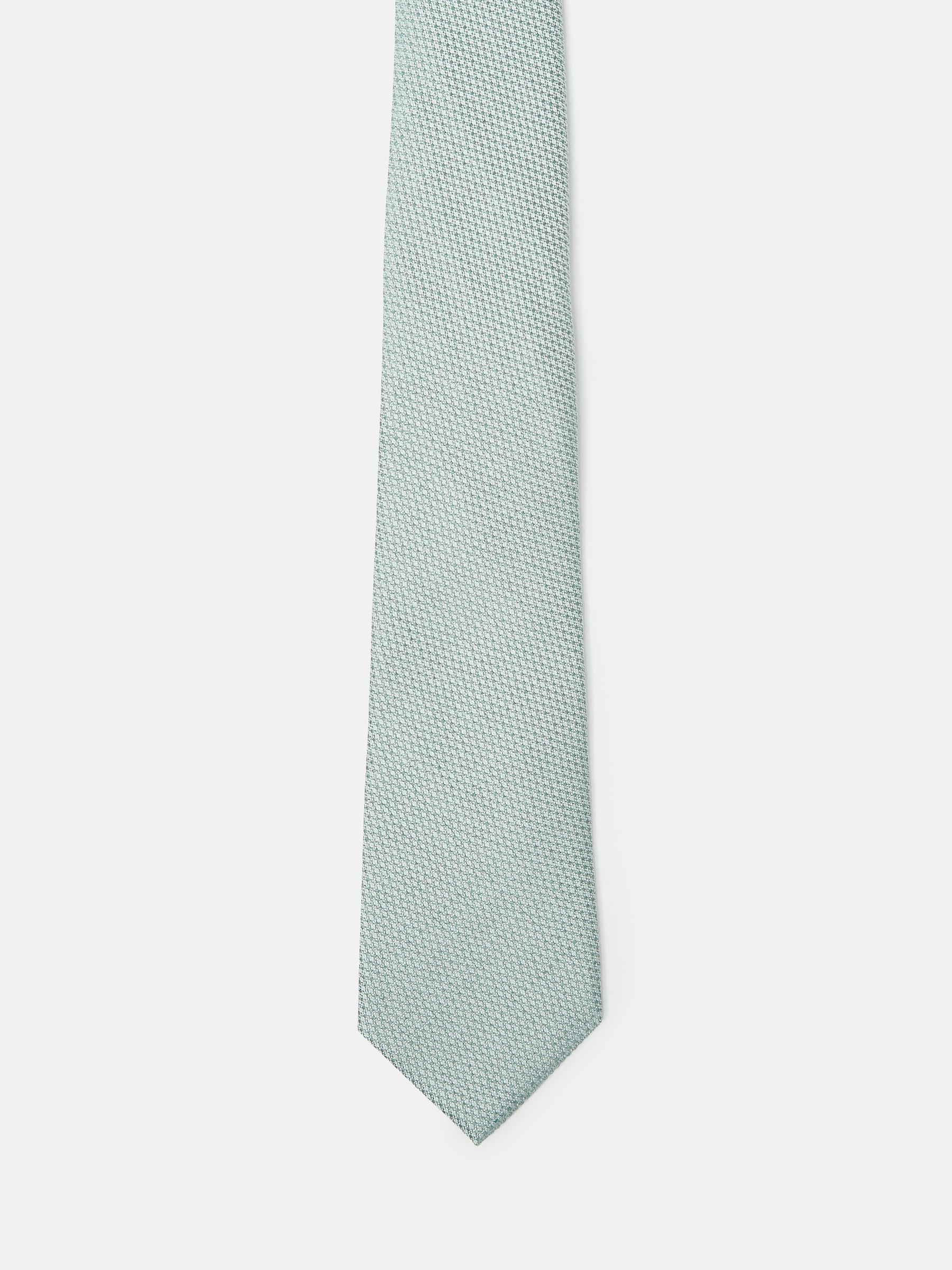 Sage Green Textured Silk Tie - Image 2 of 2