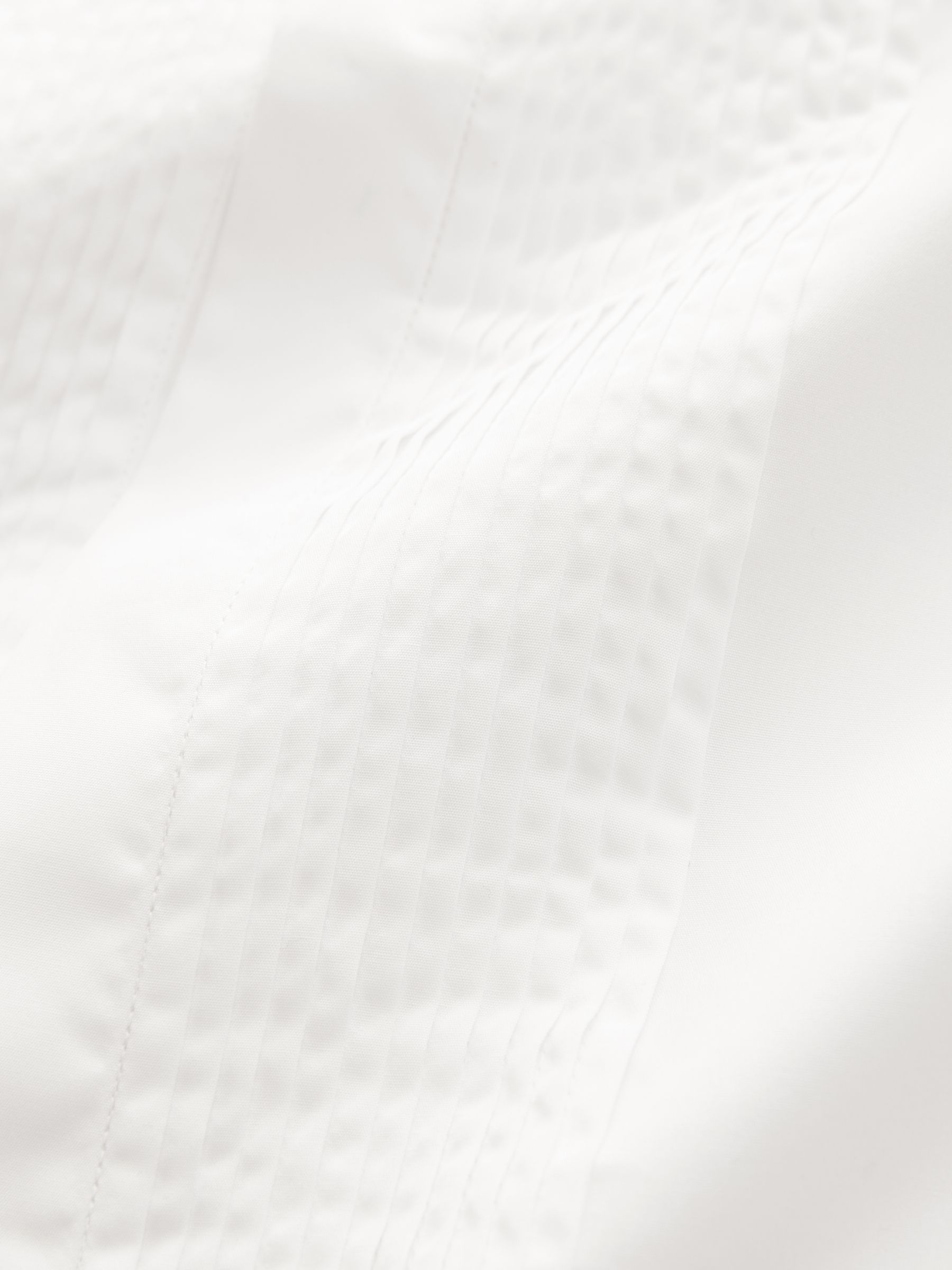 White Pleated Bib Front Dress Shirt - Image 7 of 7