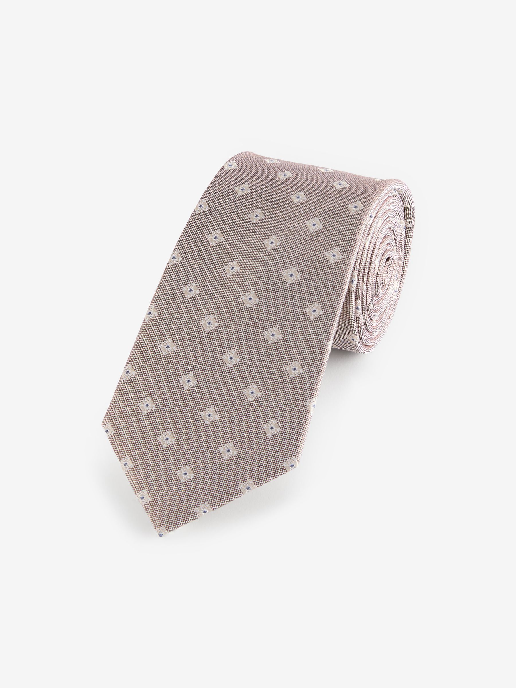 Neutral Medallion Silk Tie - Image 1 of 3