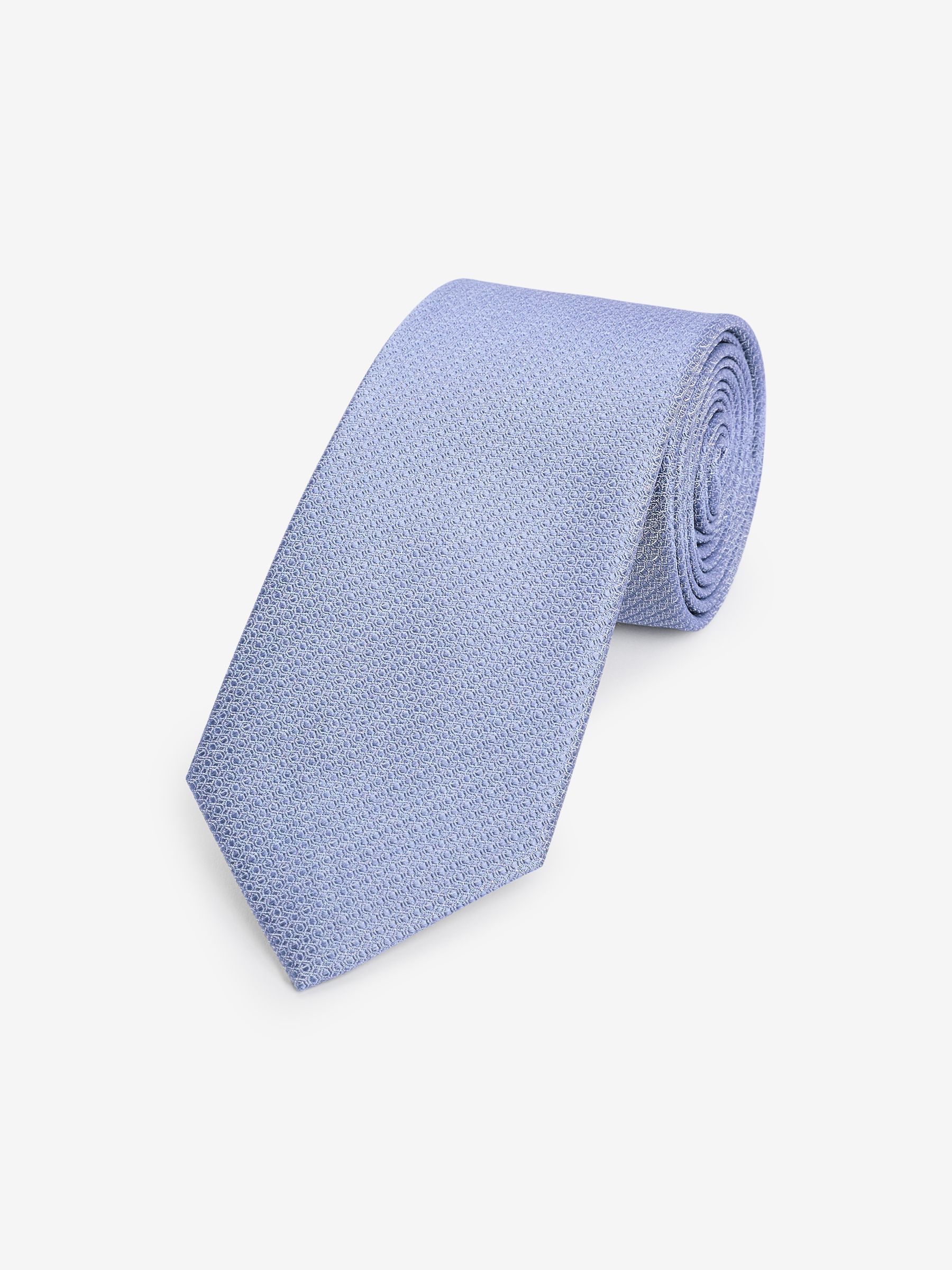 Blue Textured Silk Tie - Image 1 of 3