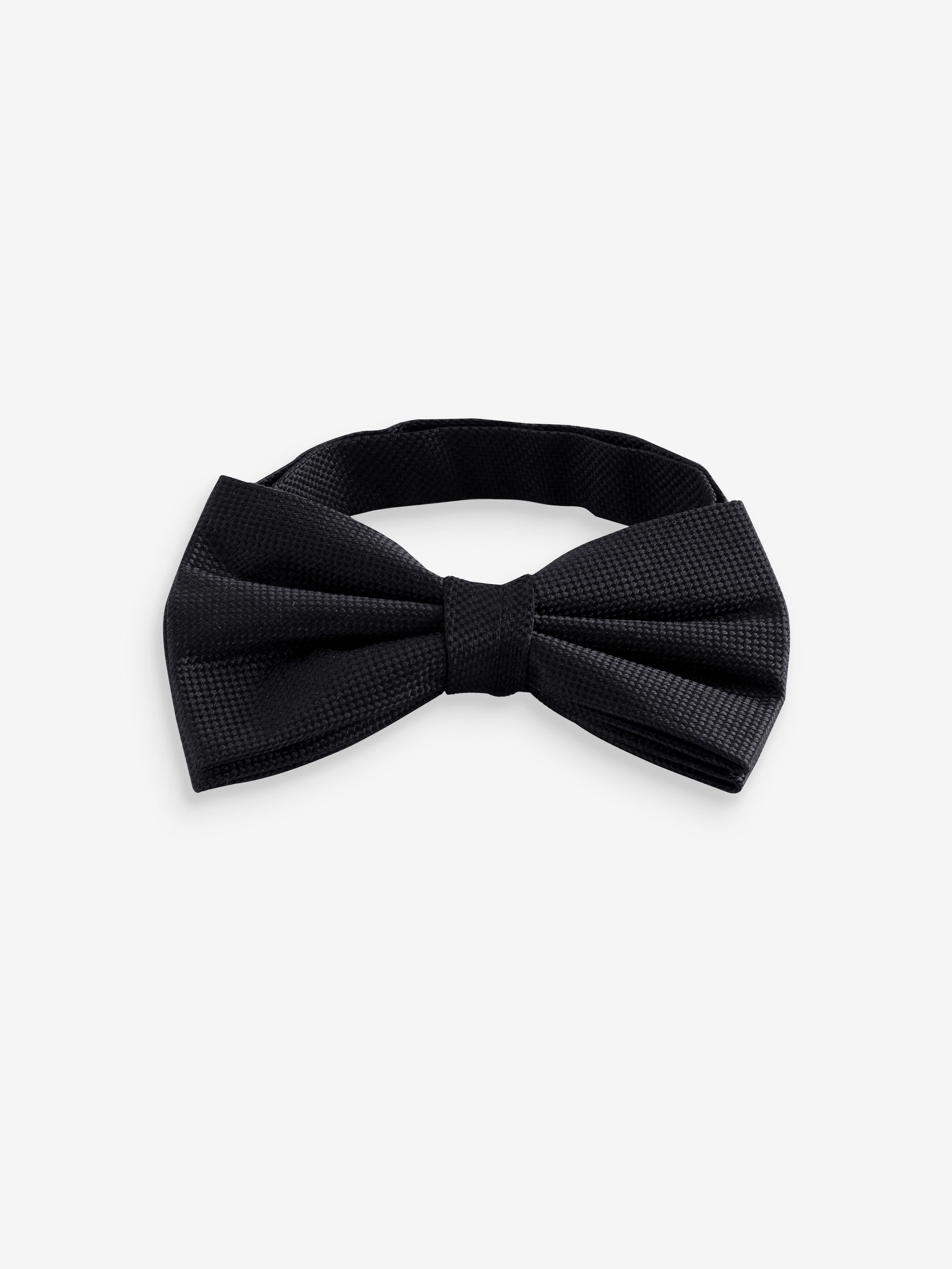 Black 100% Silk Bow Tie - Image 2 of 4