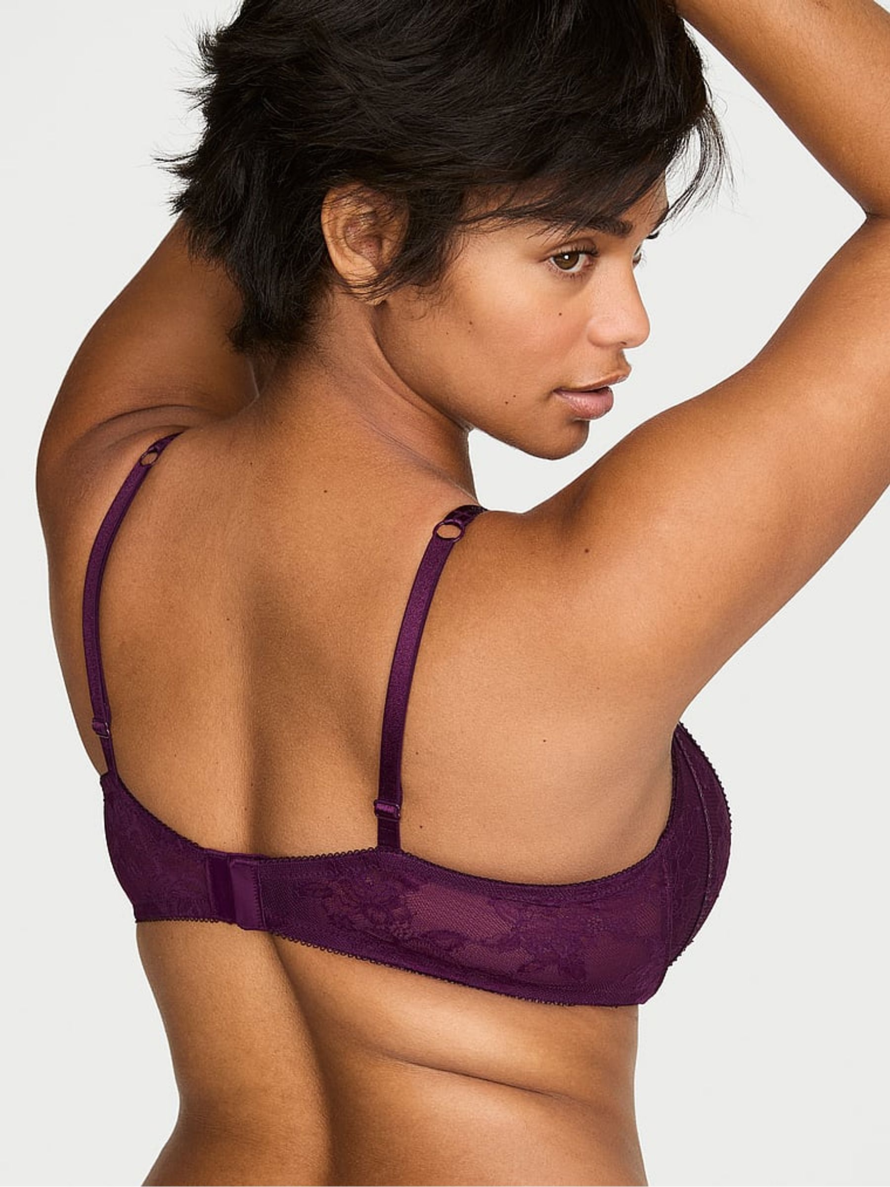 Party On Purple Push Up Lace Shine Bra - Image 2 of 2