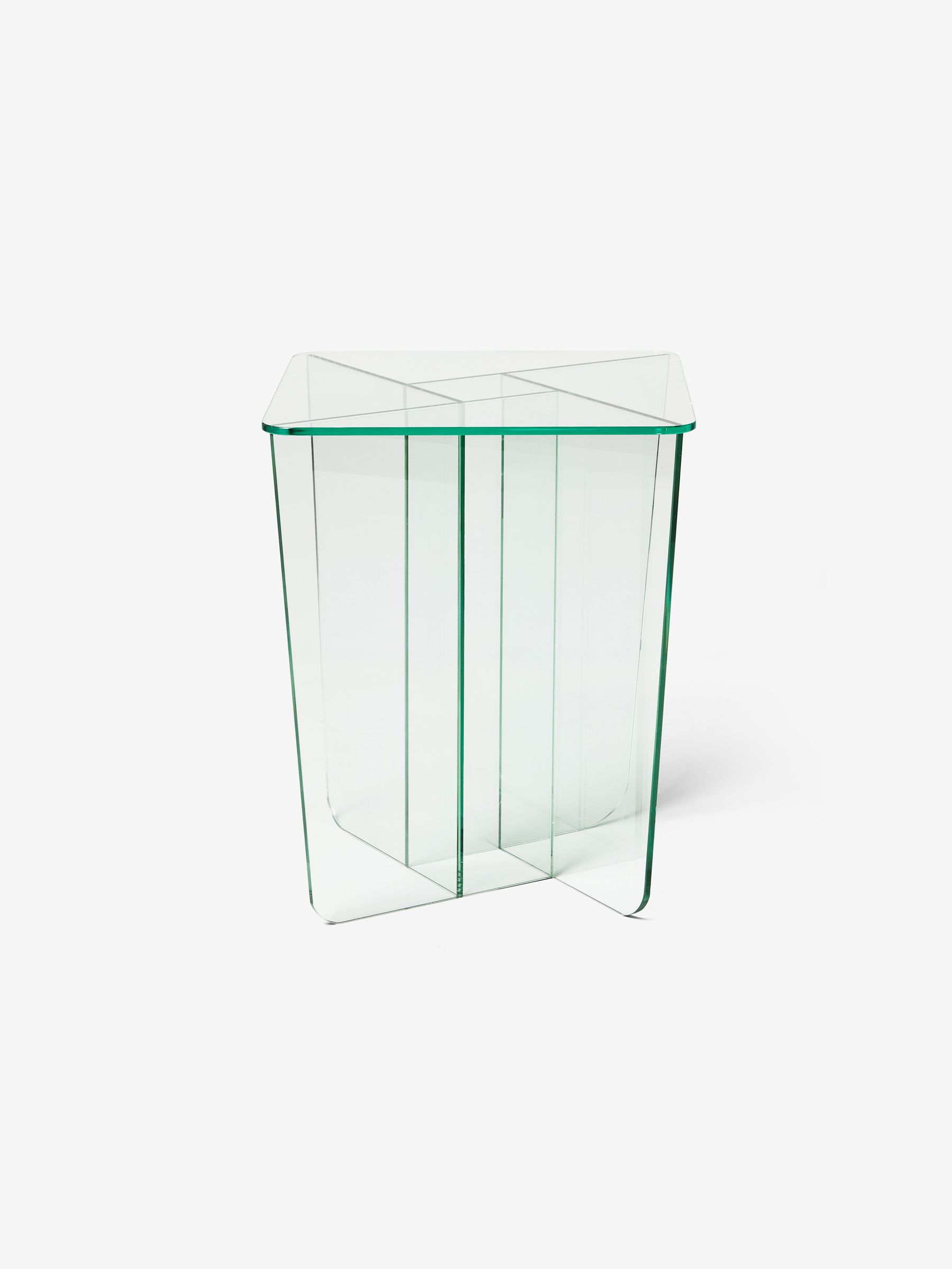 Oki Side Table in Clear Glass - Image 3 of 3