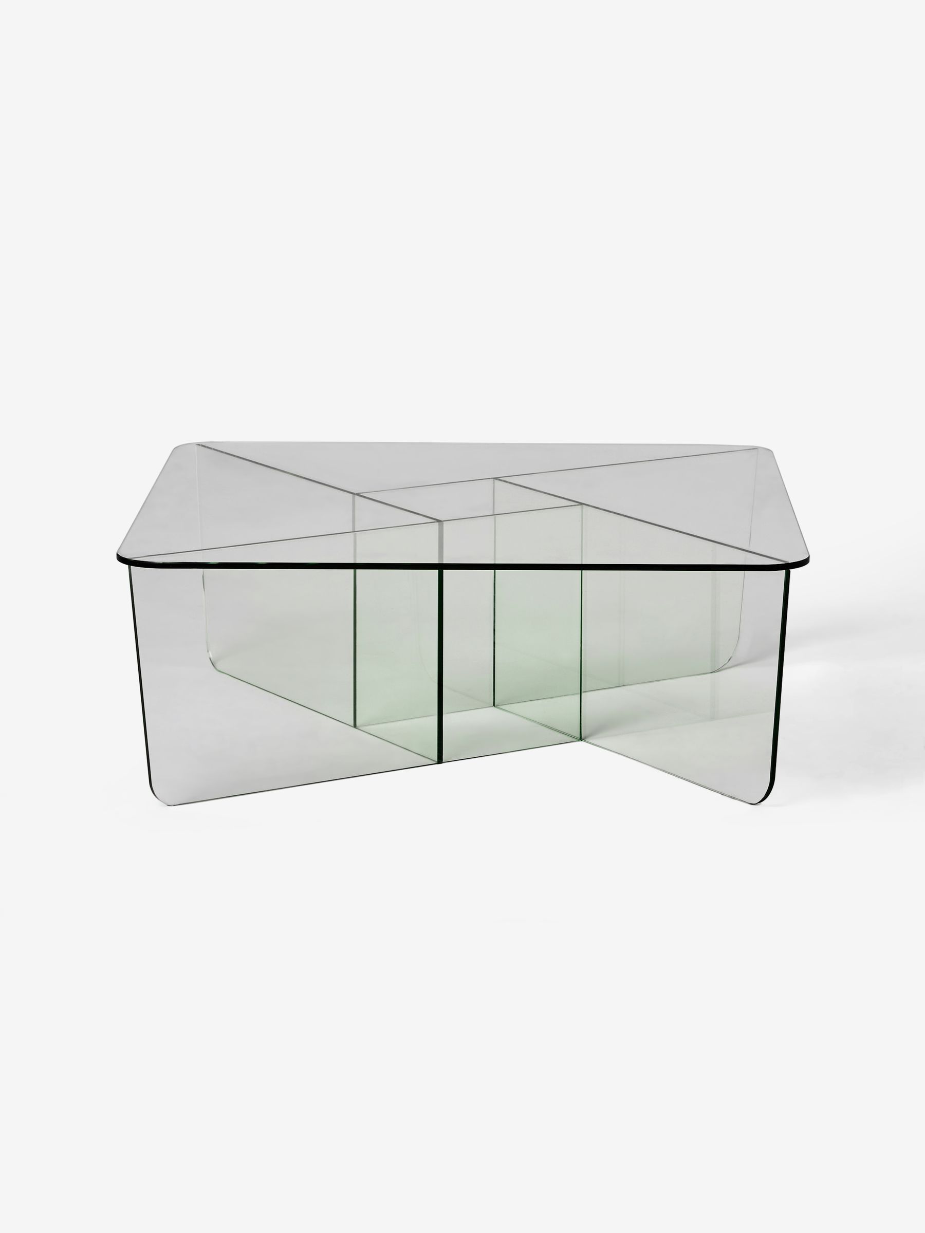 Oki Coffee Table in Clear Glass - Image 3 of 3