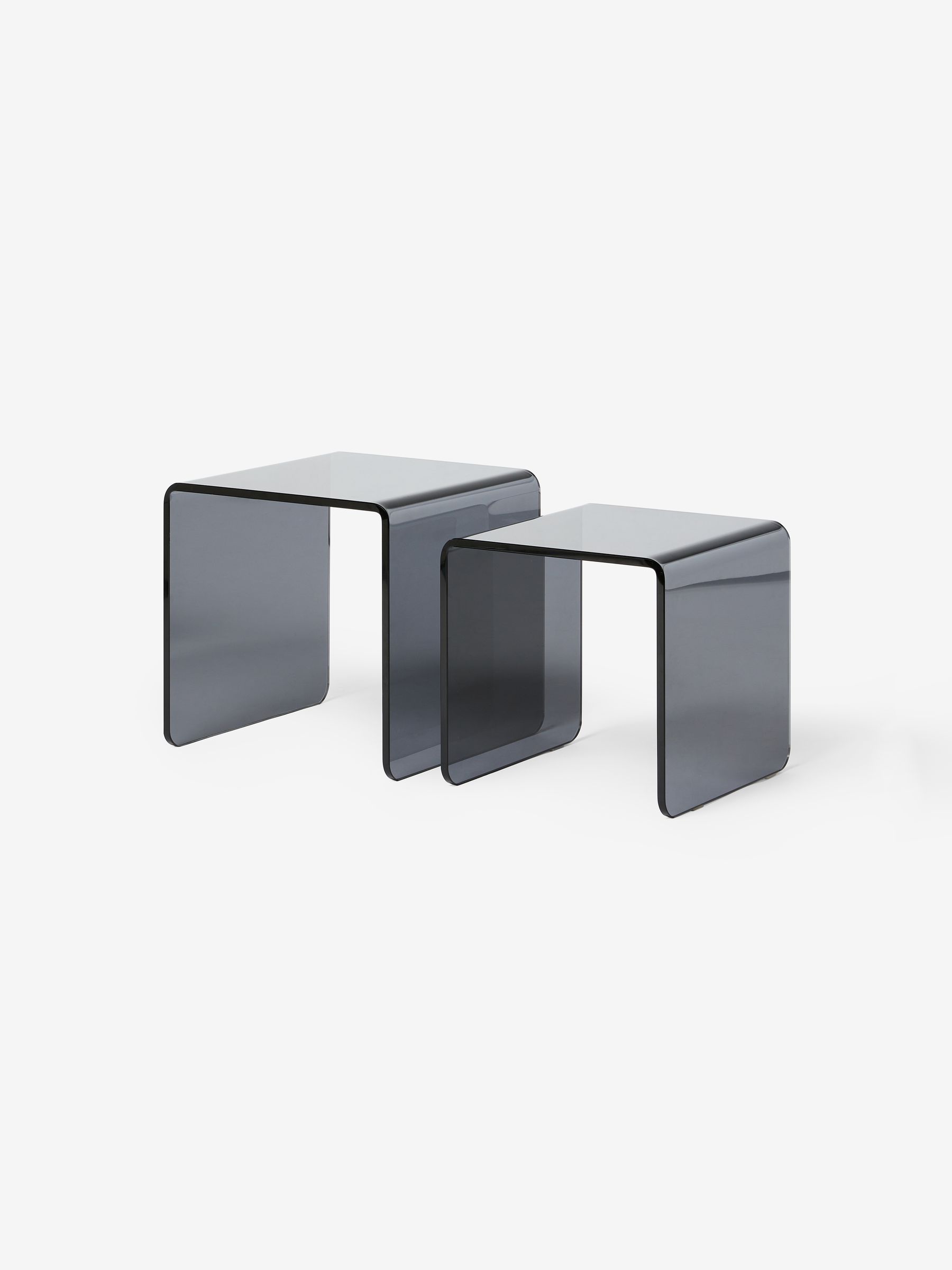 Hesta Nest of 2 Side Table in Smoke Grey - Image 4 of 4