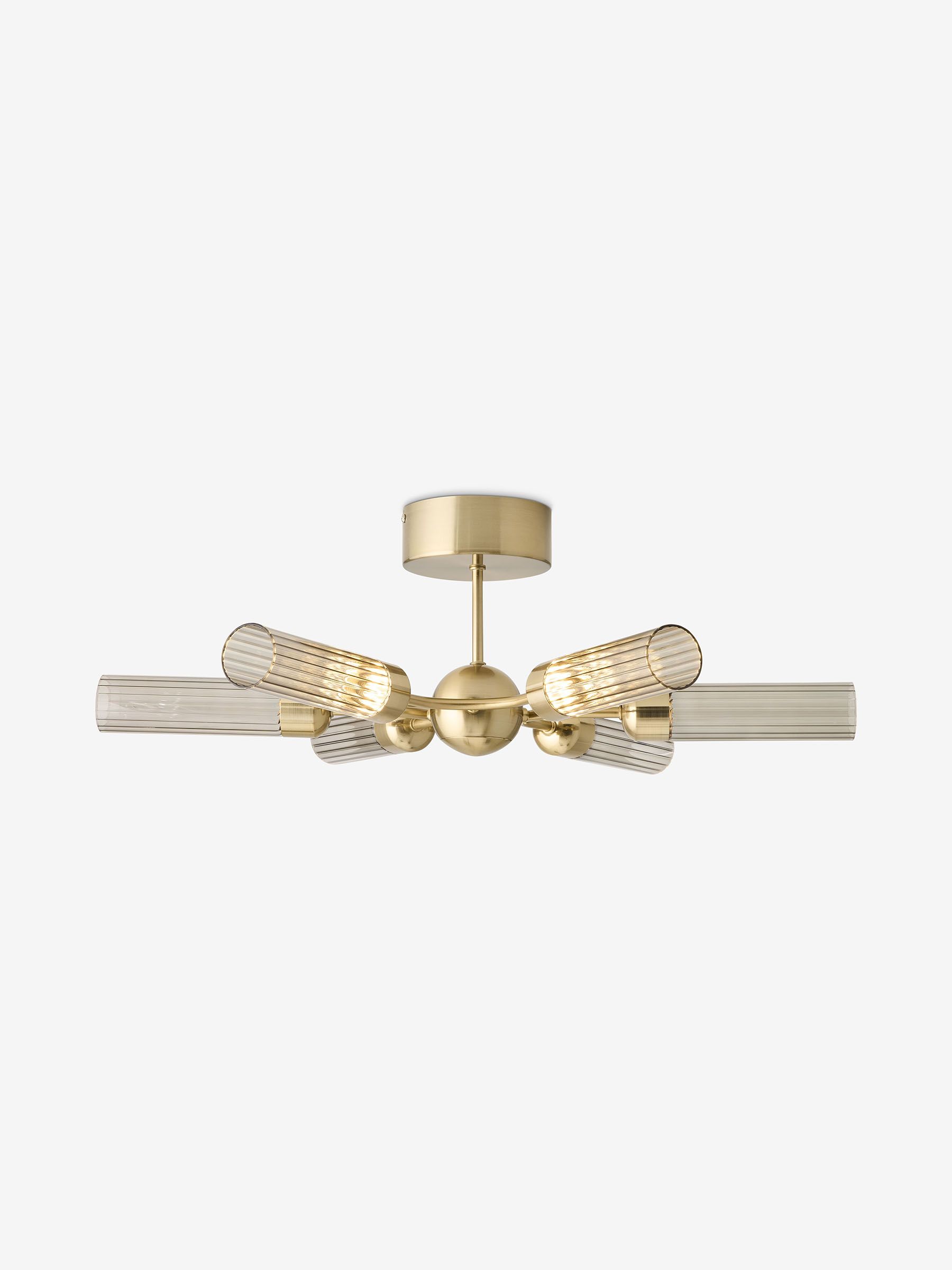 Verona Flush Ceiling Light Fitting in Champagne Gold - Image 2 of 3