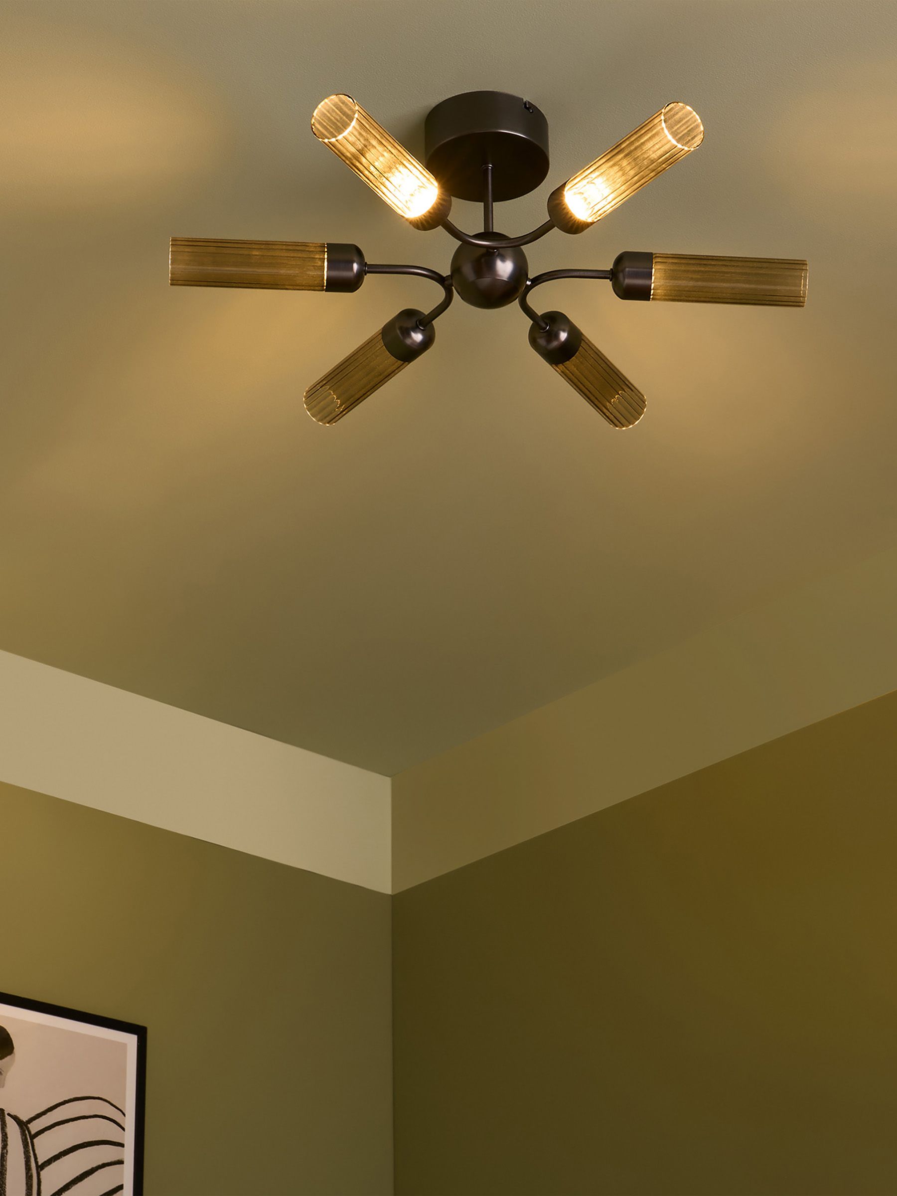 Flush Ceiling Fitting Verona Ceiling Light in Pewter - Image 1 of 3