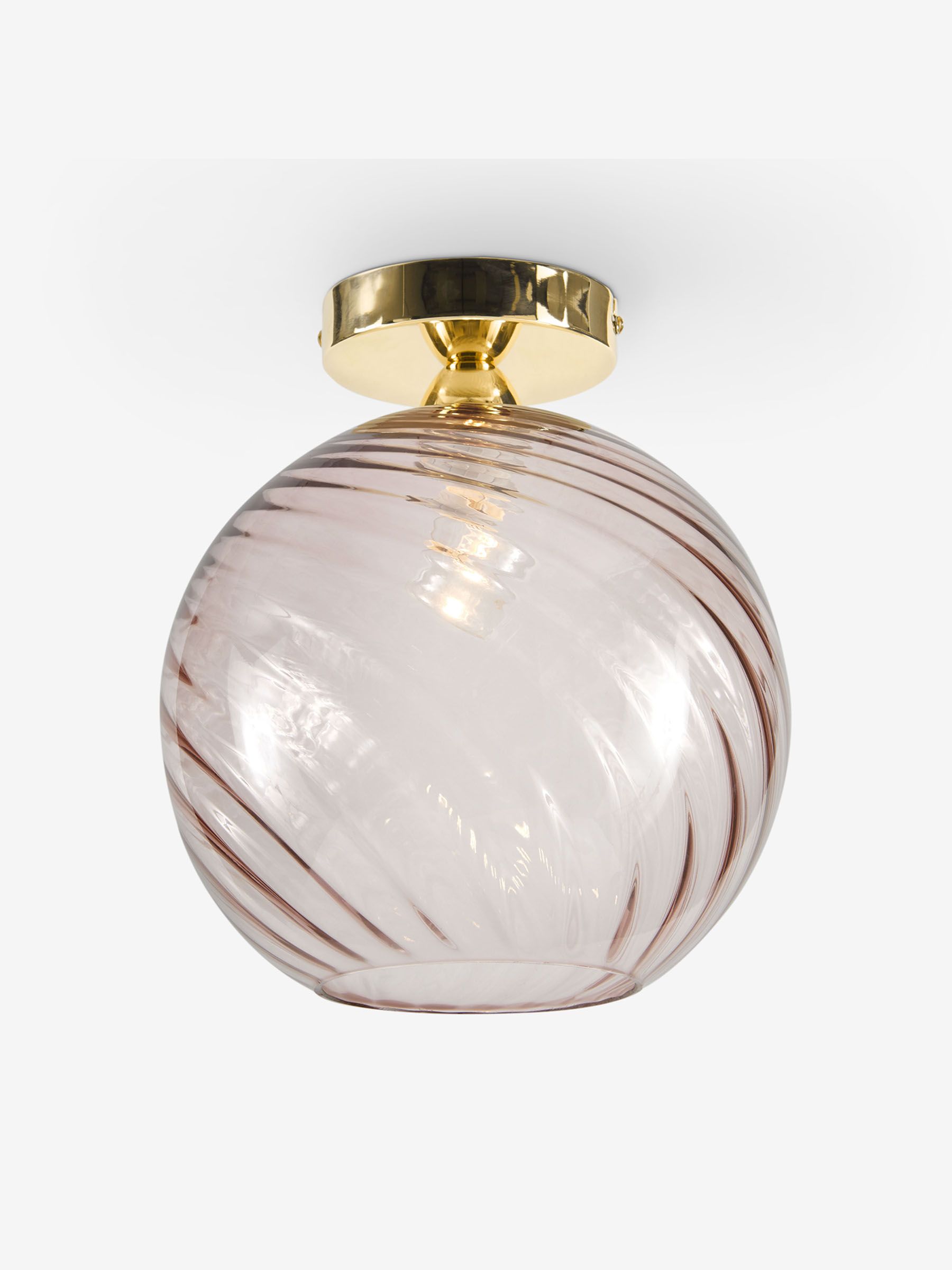 Ilaria Flush Ceiling Light in Pink - Image 2 of 3