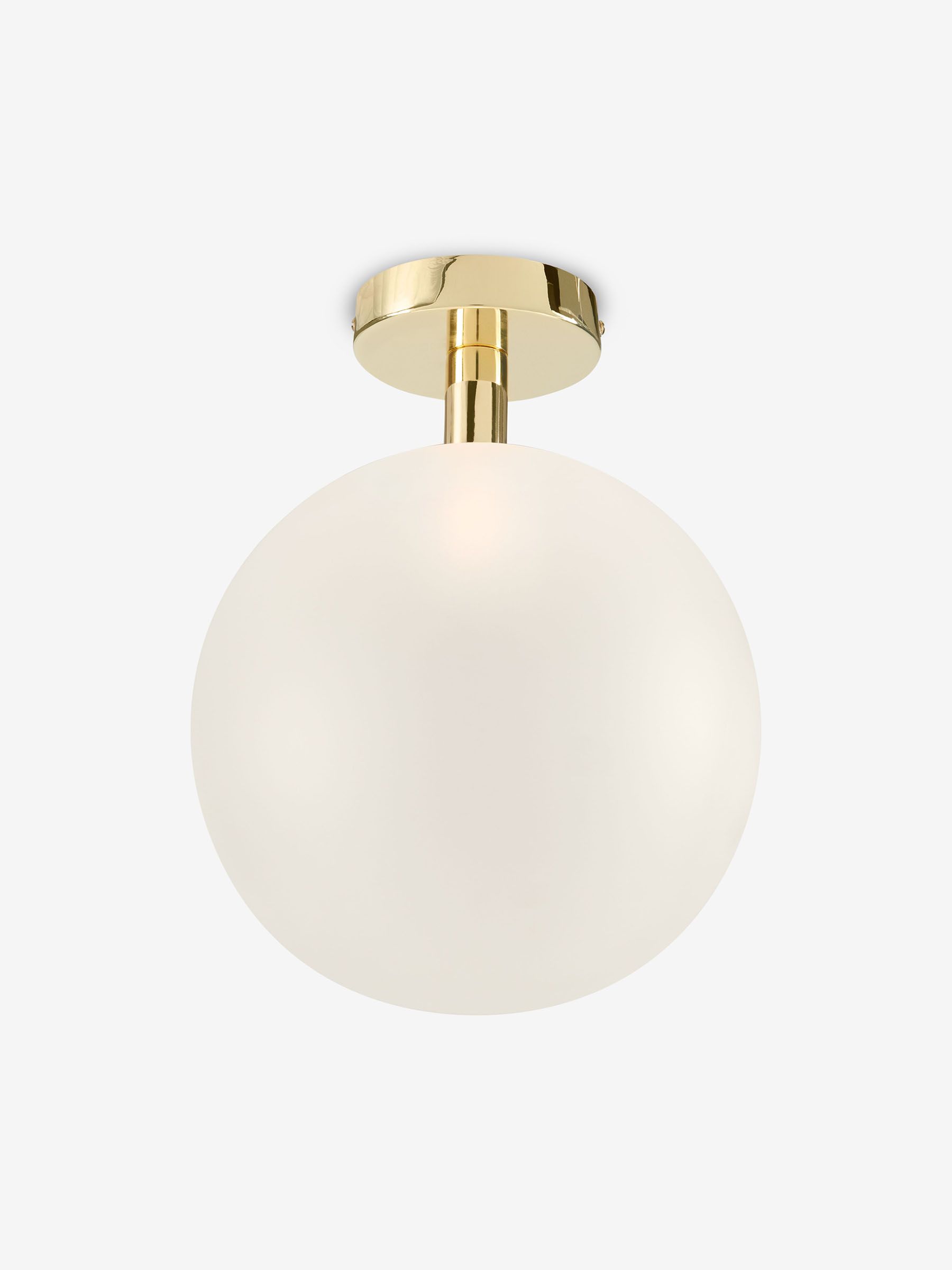 Boll Flush Ceiling Light in White - Image 2 of 3
