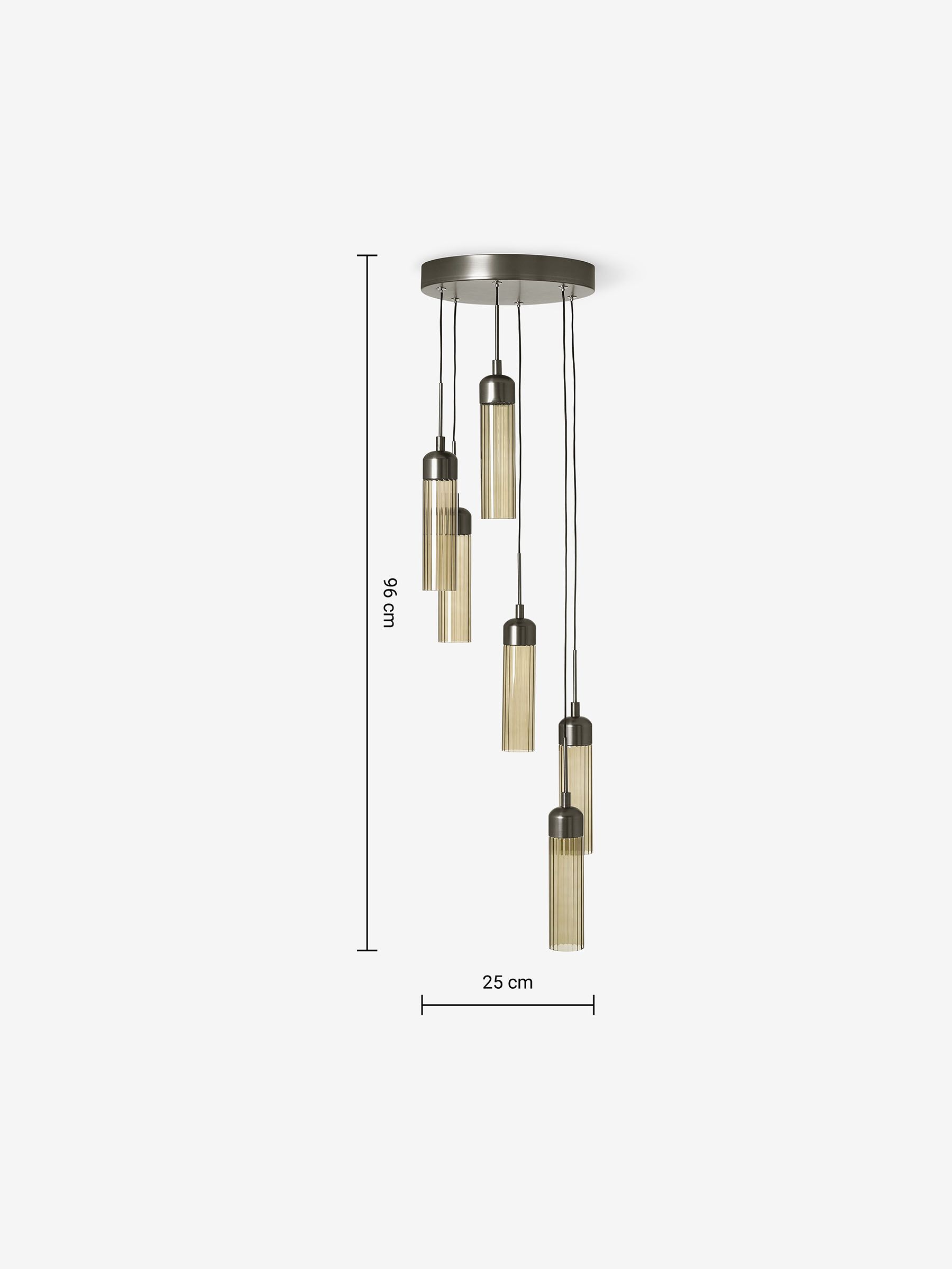 Cluster Light Verona Flush Ceiling Light in Pewter - Image 6 of 6