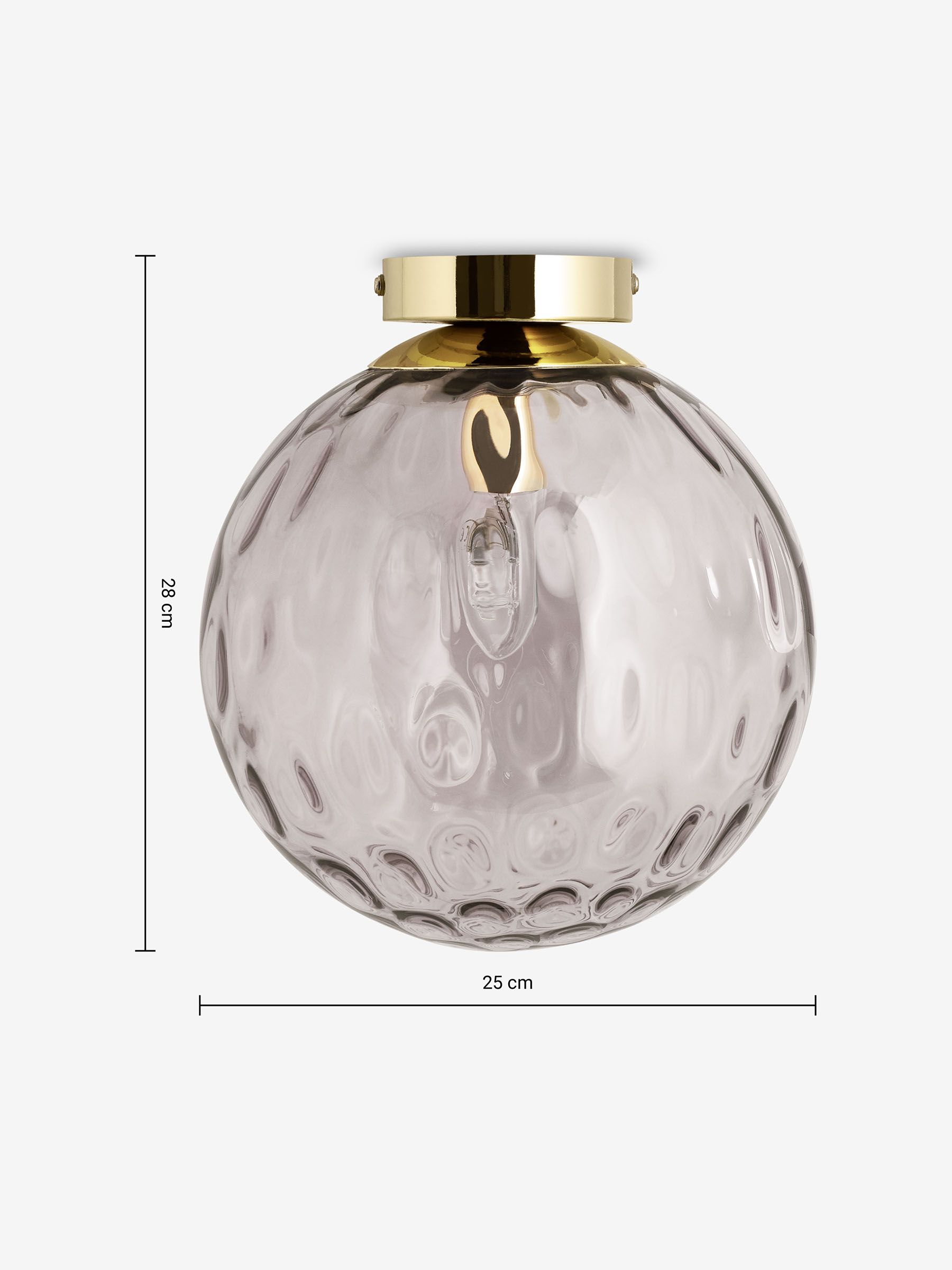 Ilaria Ceiling Flush Fitting Light in Grey - Image 3 of 3