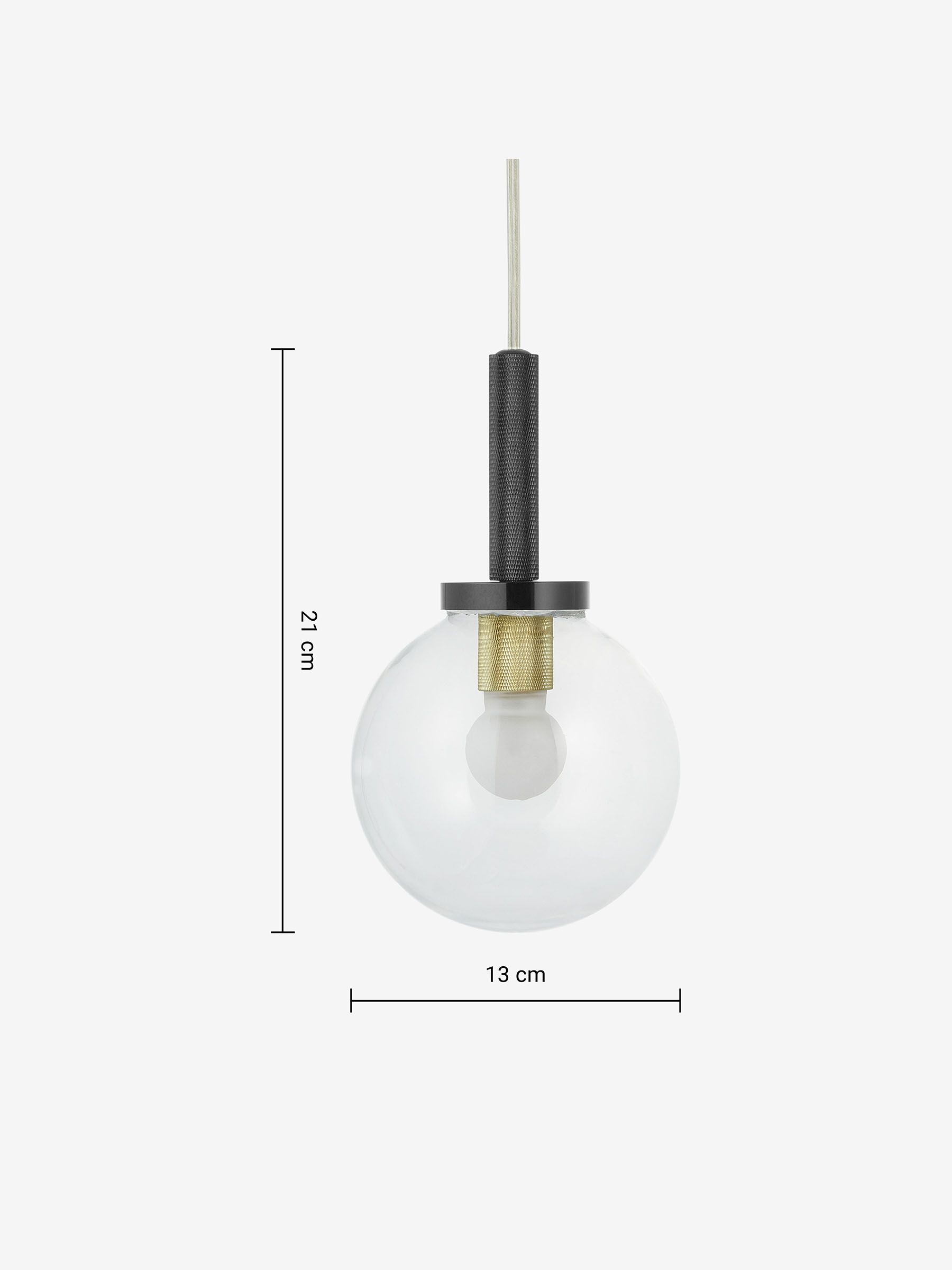 Vaughn Pendant Light in Black - Image 3 of 3