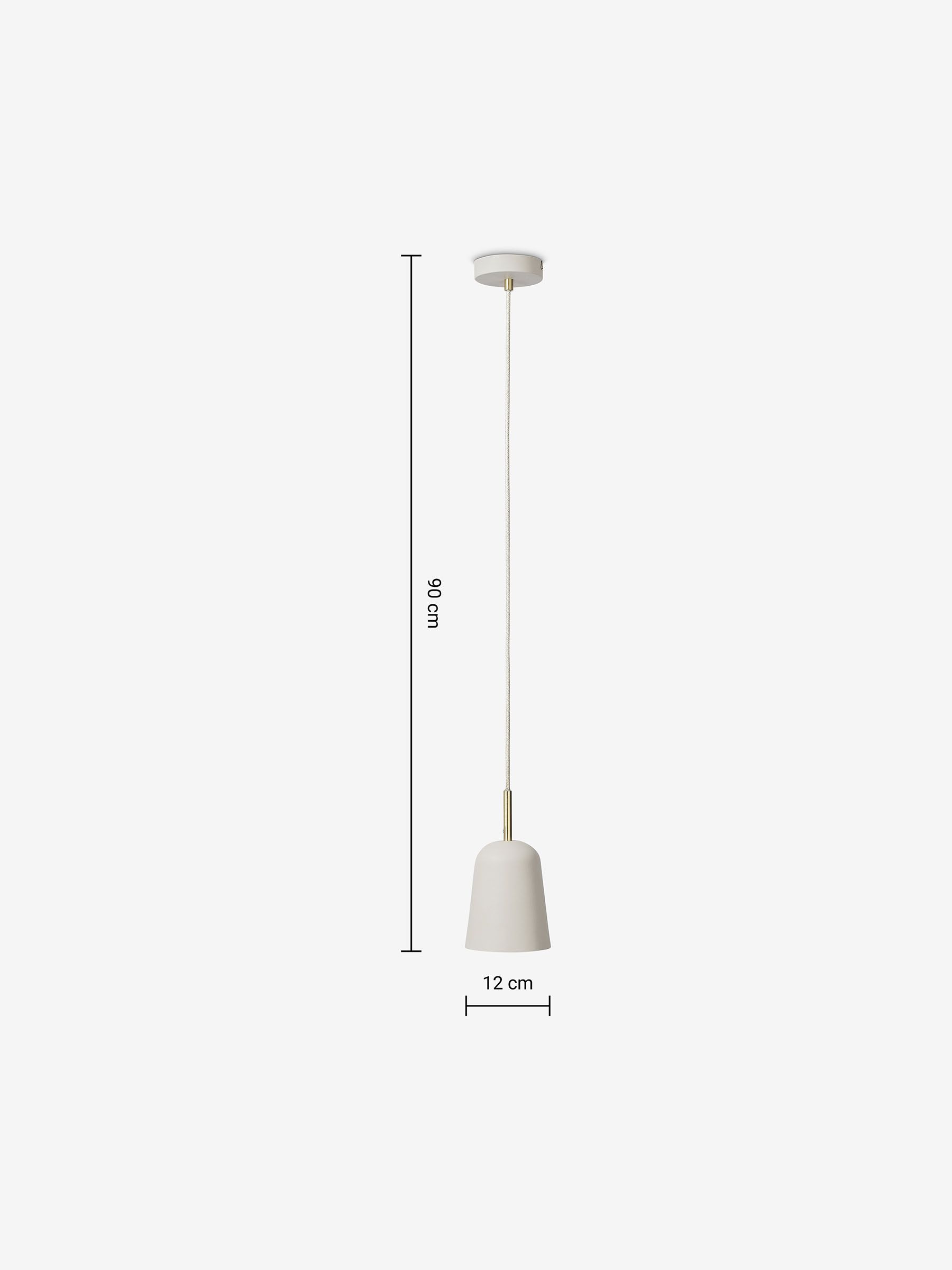 Norah Bathroom Pendant Light in White - Image 3 of 3