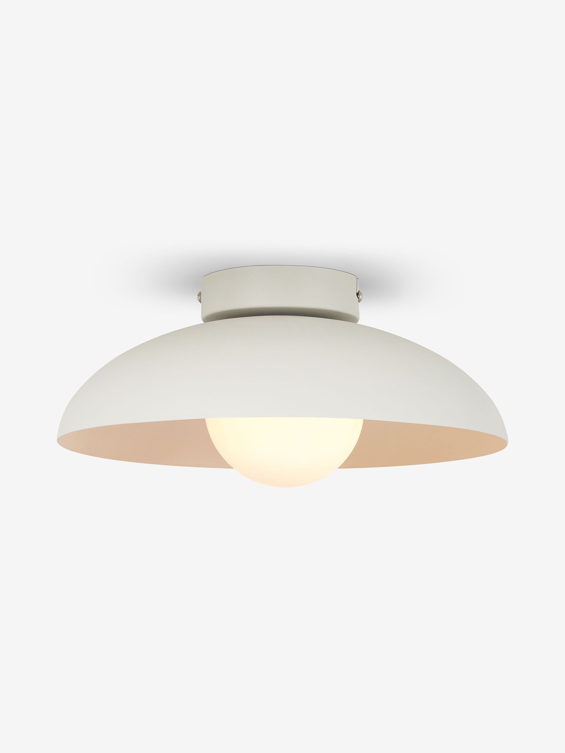 Malta Bathroom Flush Ceiling Light in White - Image 2 of 3