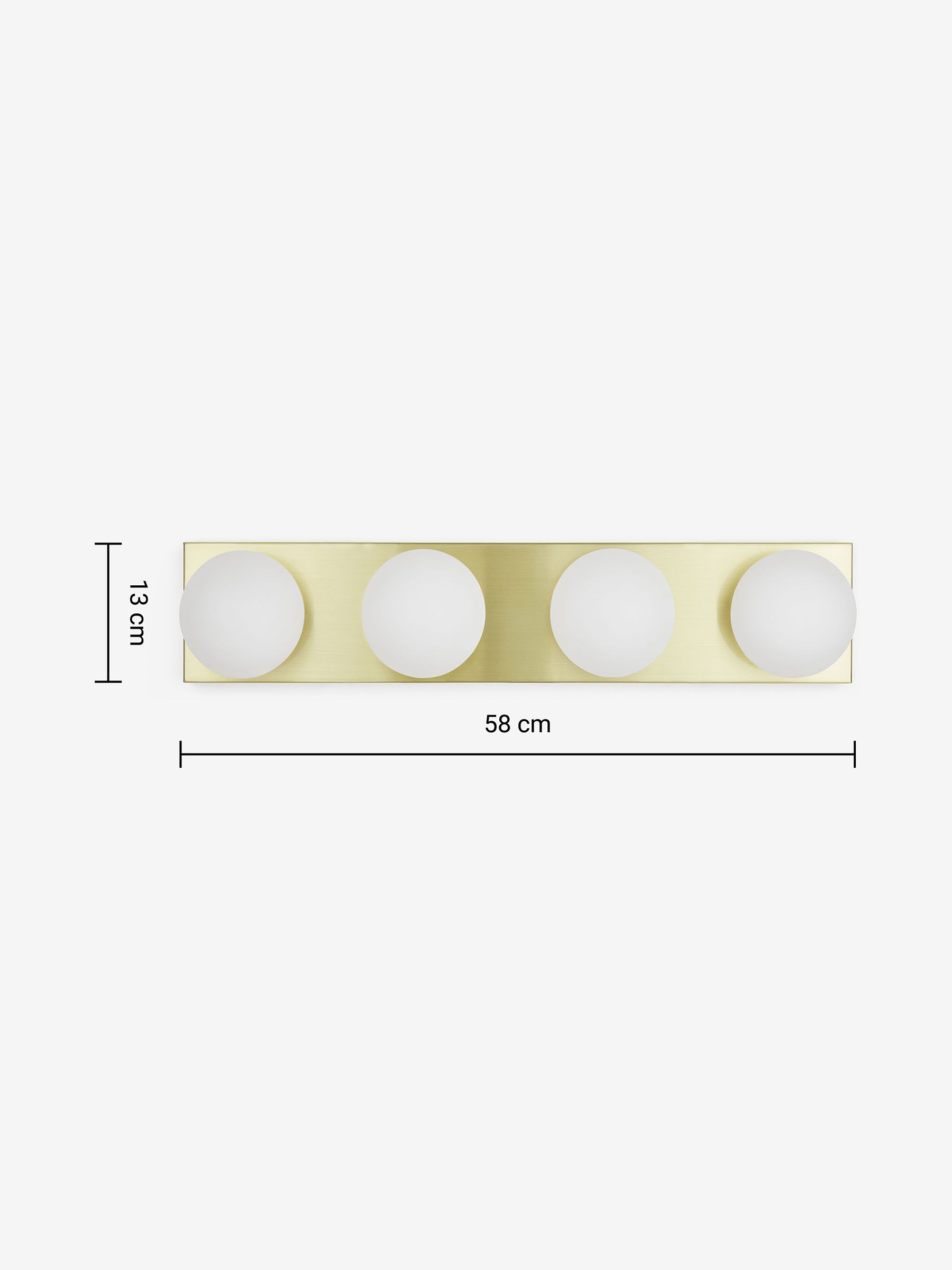 Apollo Bathroom Wall Light in Brass - Image 3 of 3