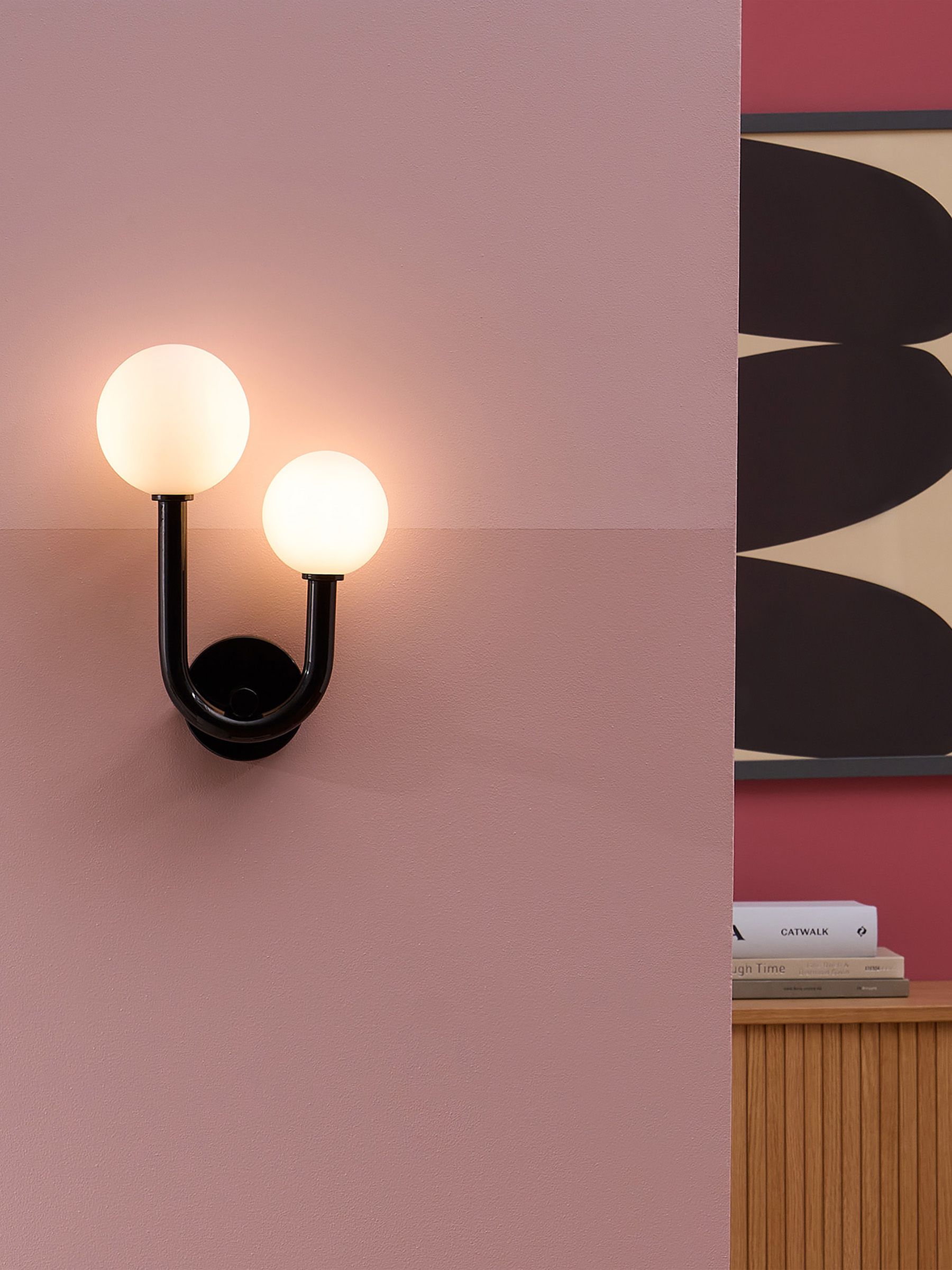 Kothari Bathroom Wall Light in Black - Image 1 of 3