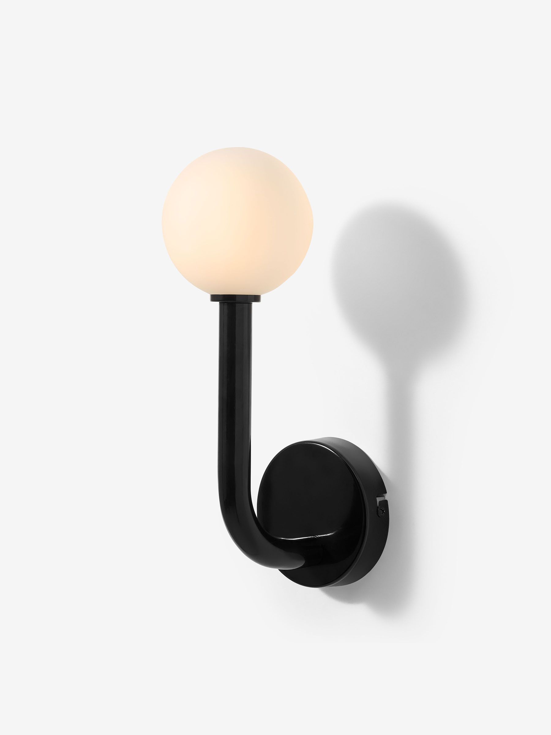 Kothari Bathroom Single Wall Light in Black - Image 2 of 3