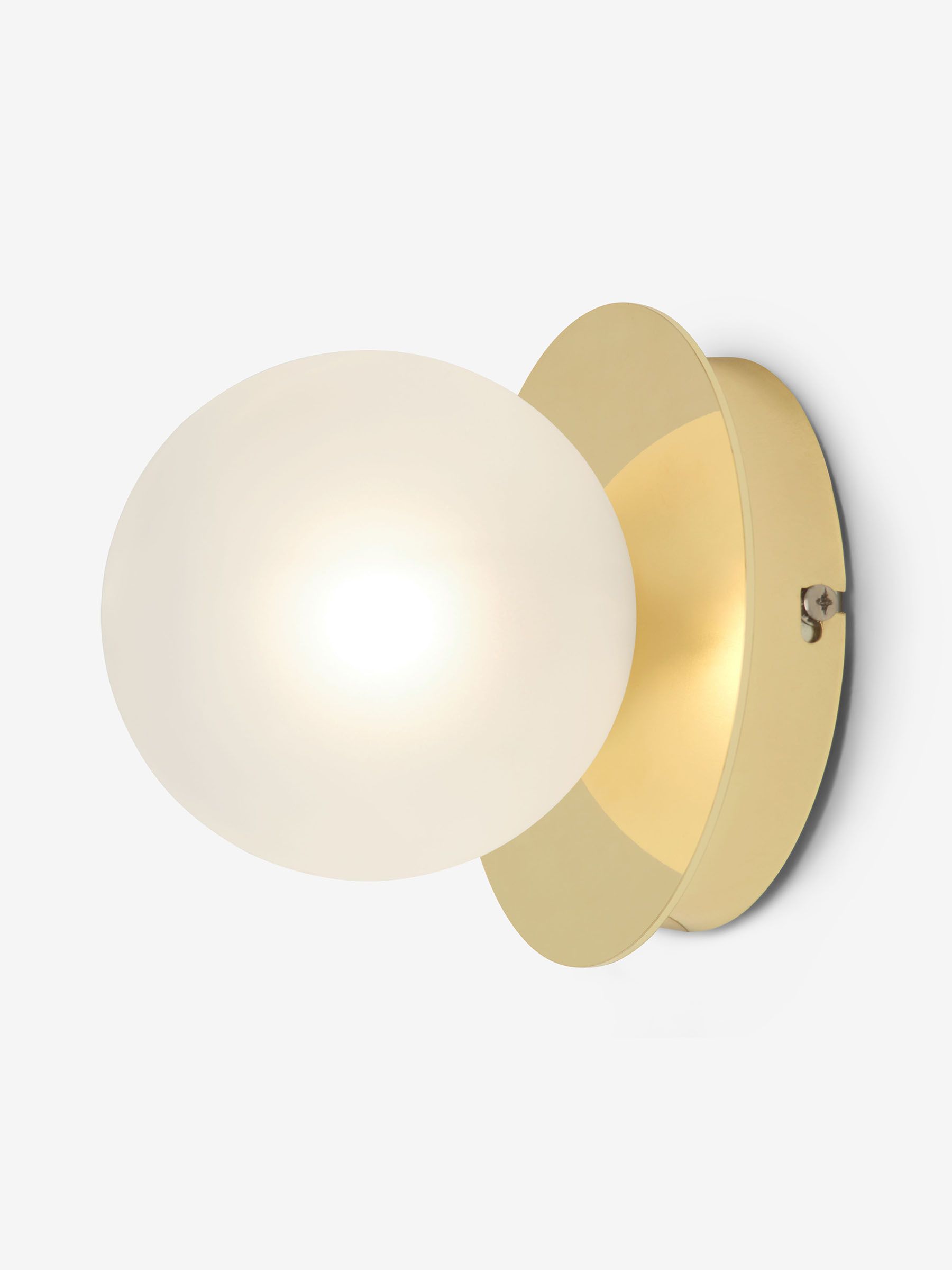 Boll Wall Light in White - Image 2 of 3