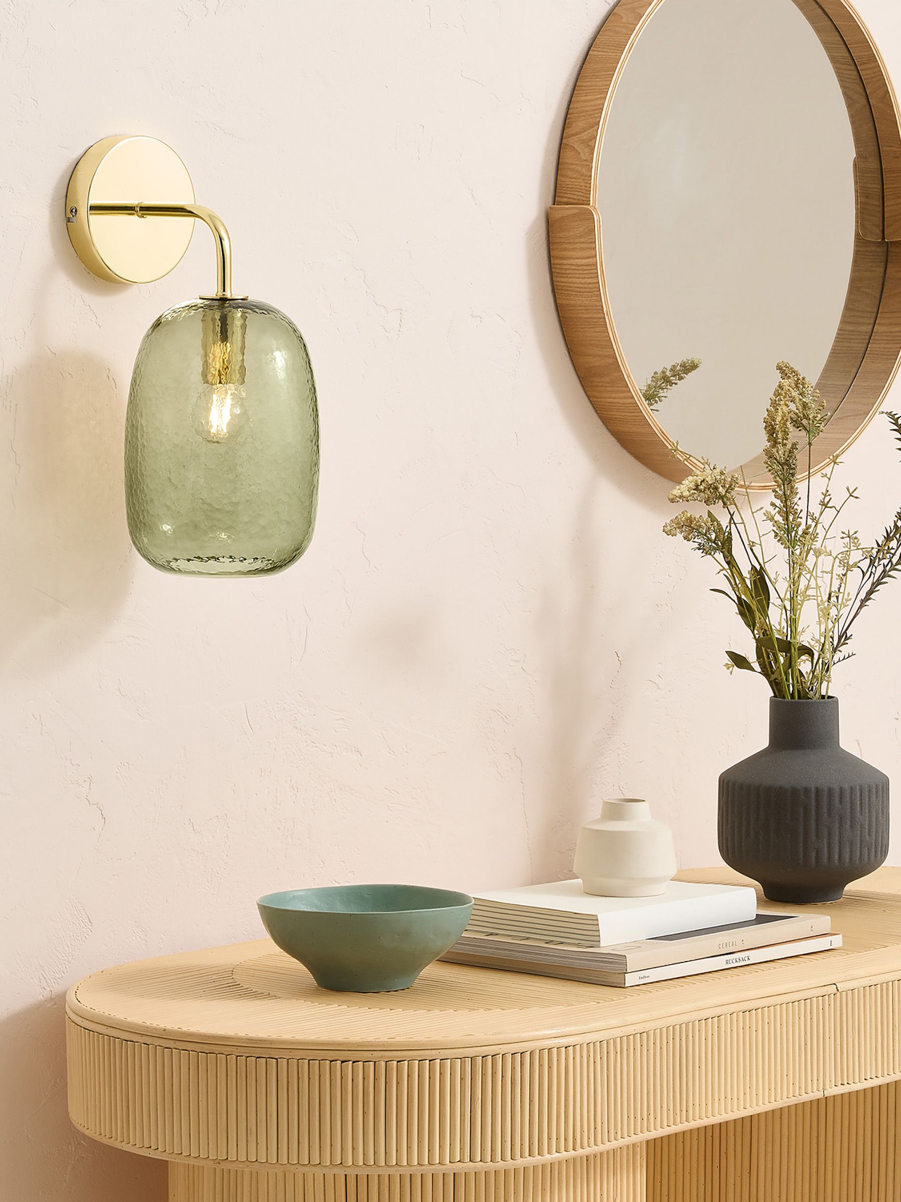Lykke Wall Light in Green - Image 1 of 3