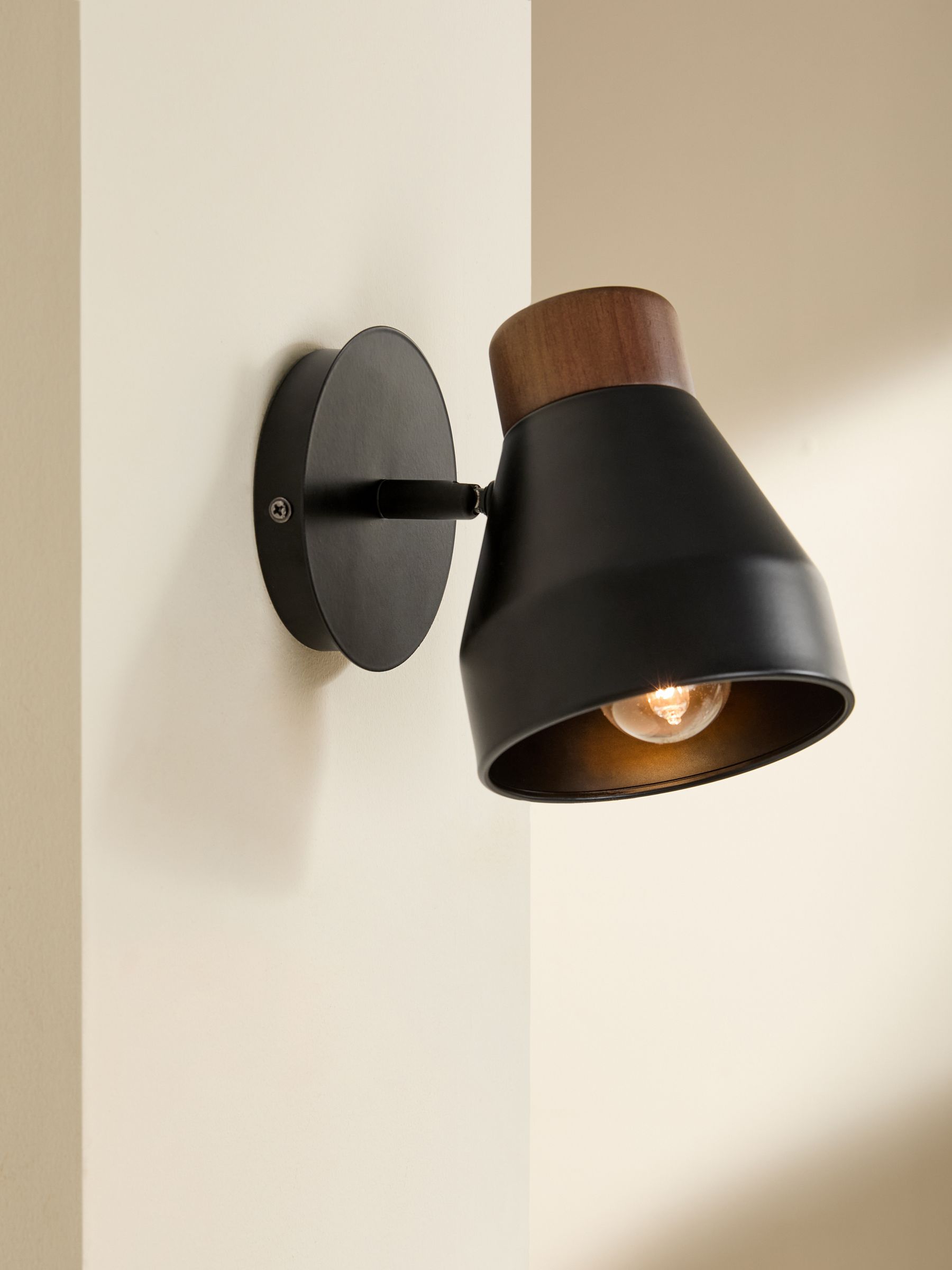 Albert Wall Spotlight in Black - Image 2 of 3