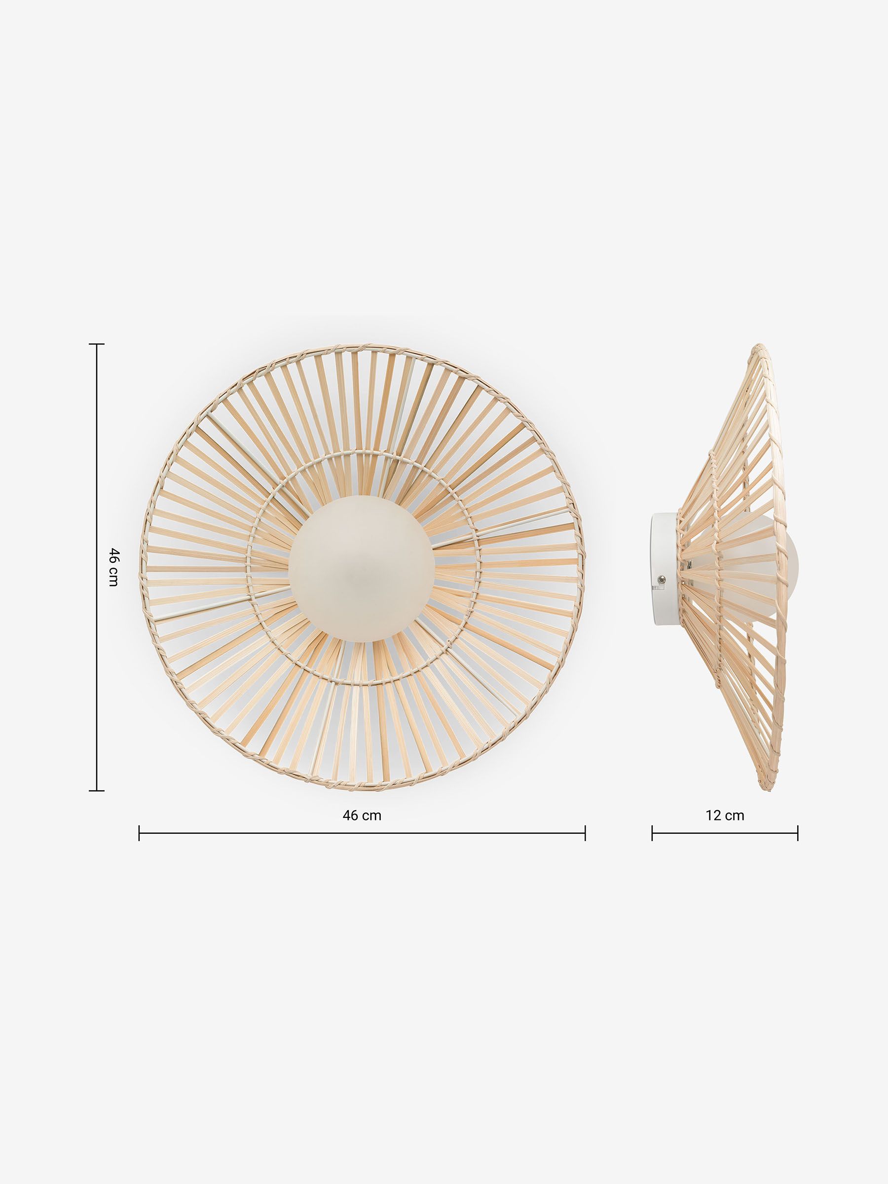 Weaver Wall Light in Natural - Image 3 of 3