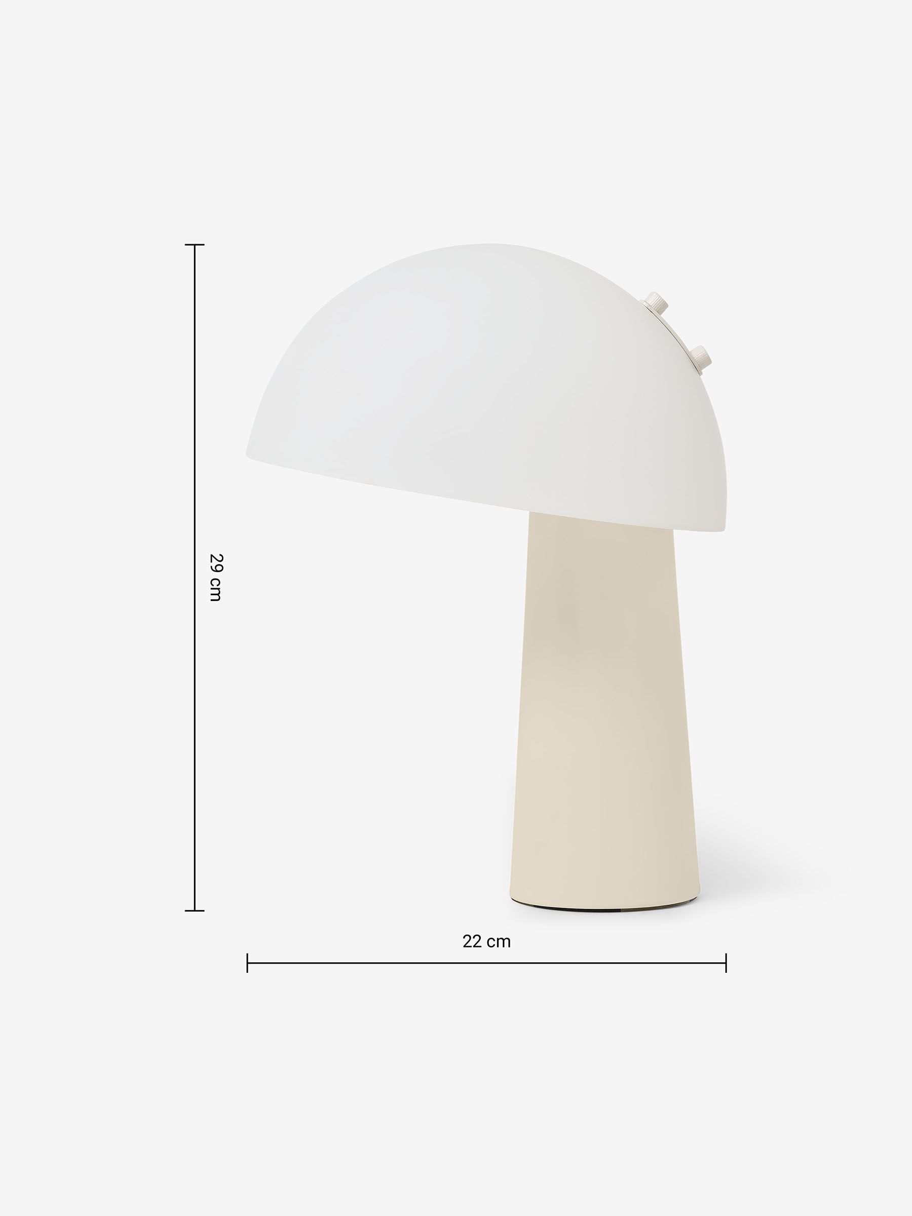 Maud Table Light in Cream - Image 3 of 3
