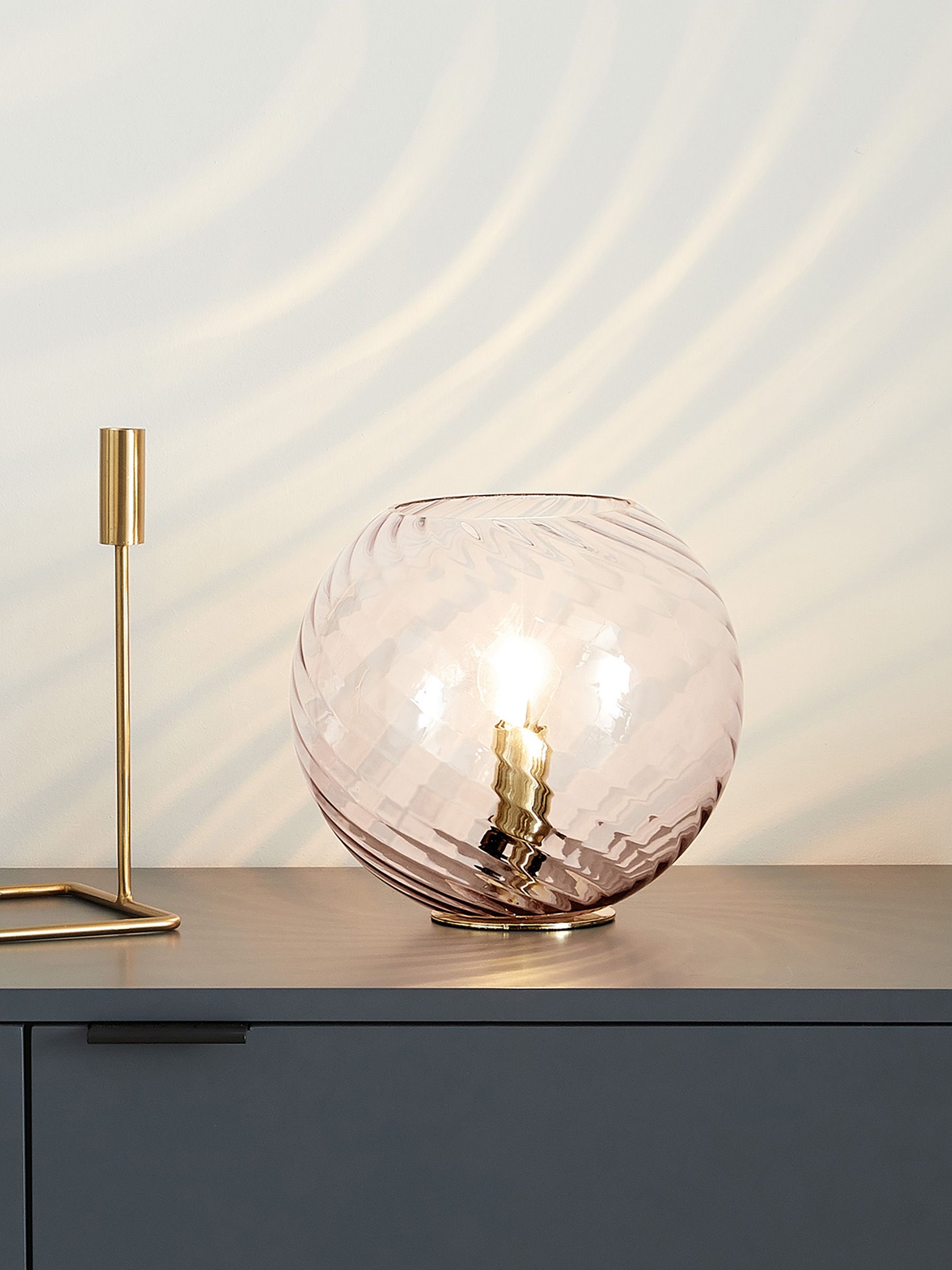 Ilaria Table Lamp in Pink - Image 1 of 3
