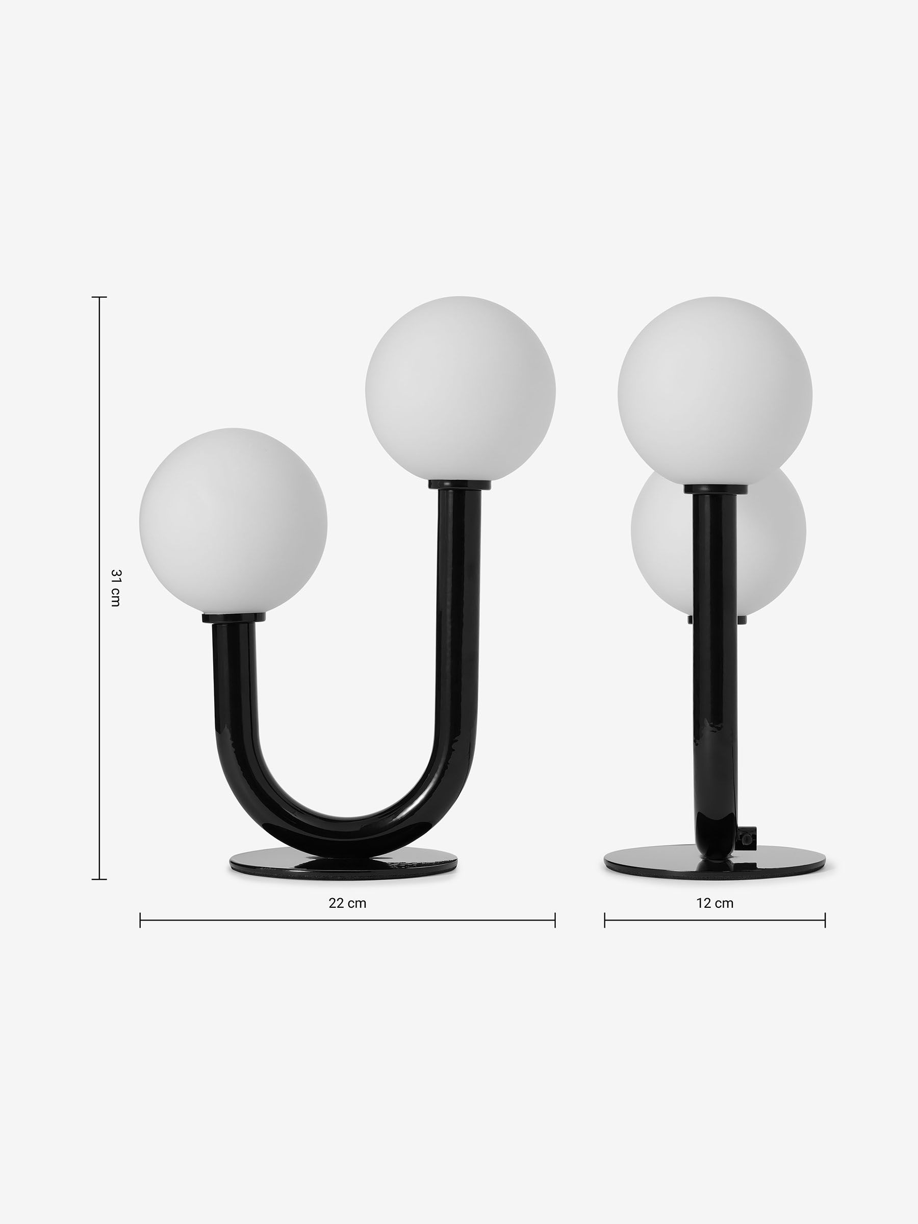 Kothari Table Lamp in Black - Image 2 of 2
