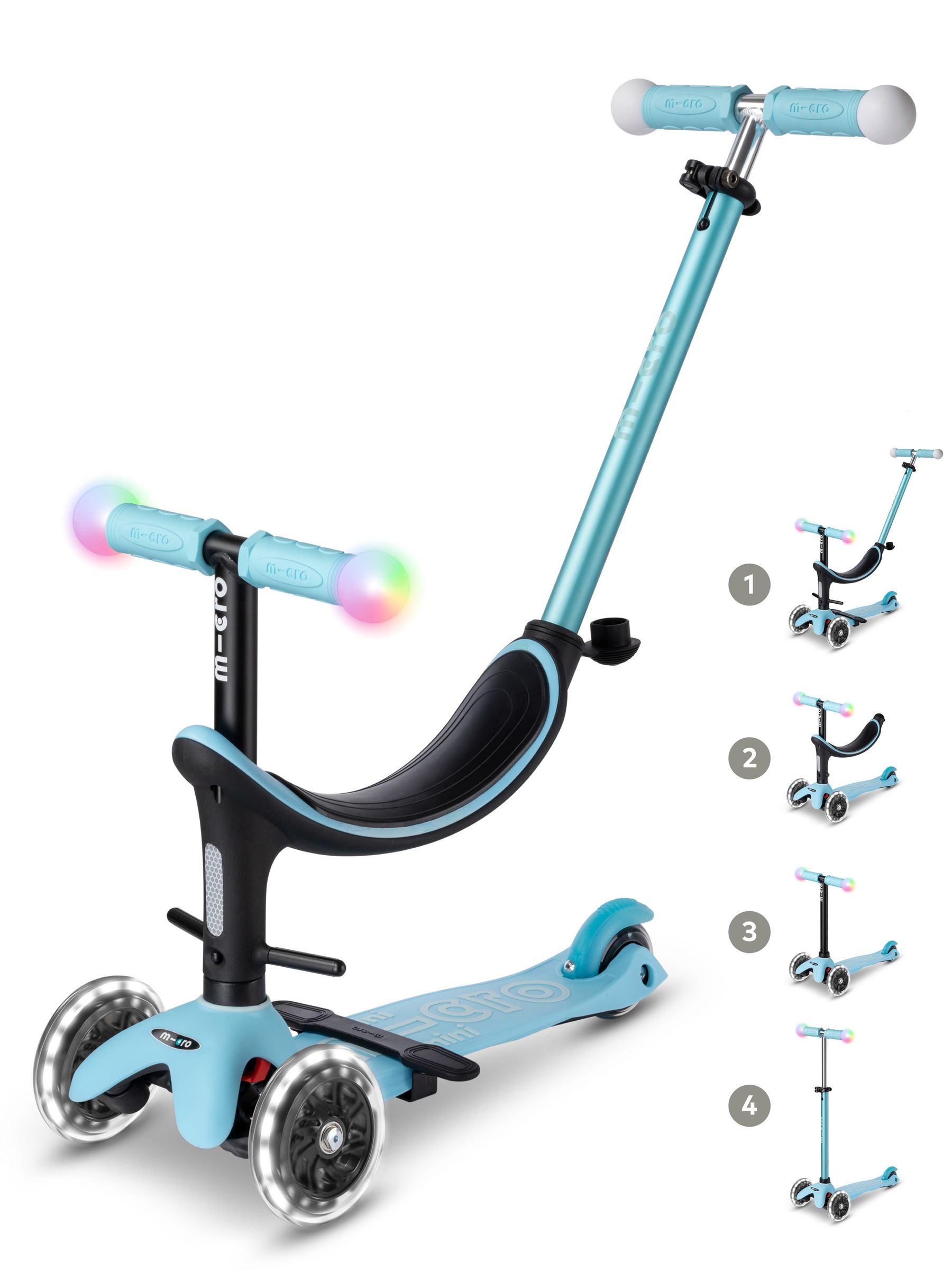 Blue Micro Scooters 4 in 1 Mini 2 Grow Scooter - Image 1 of 5