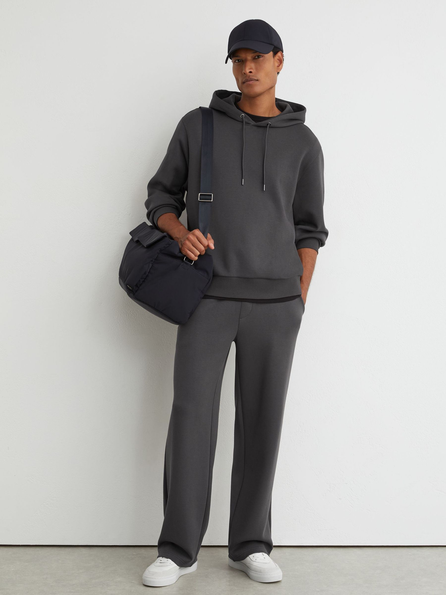 Sweat Top in Charcoal Grey - Image 1 of 6