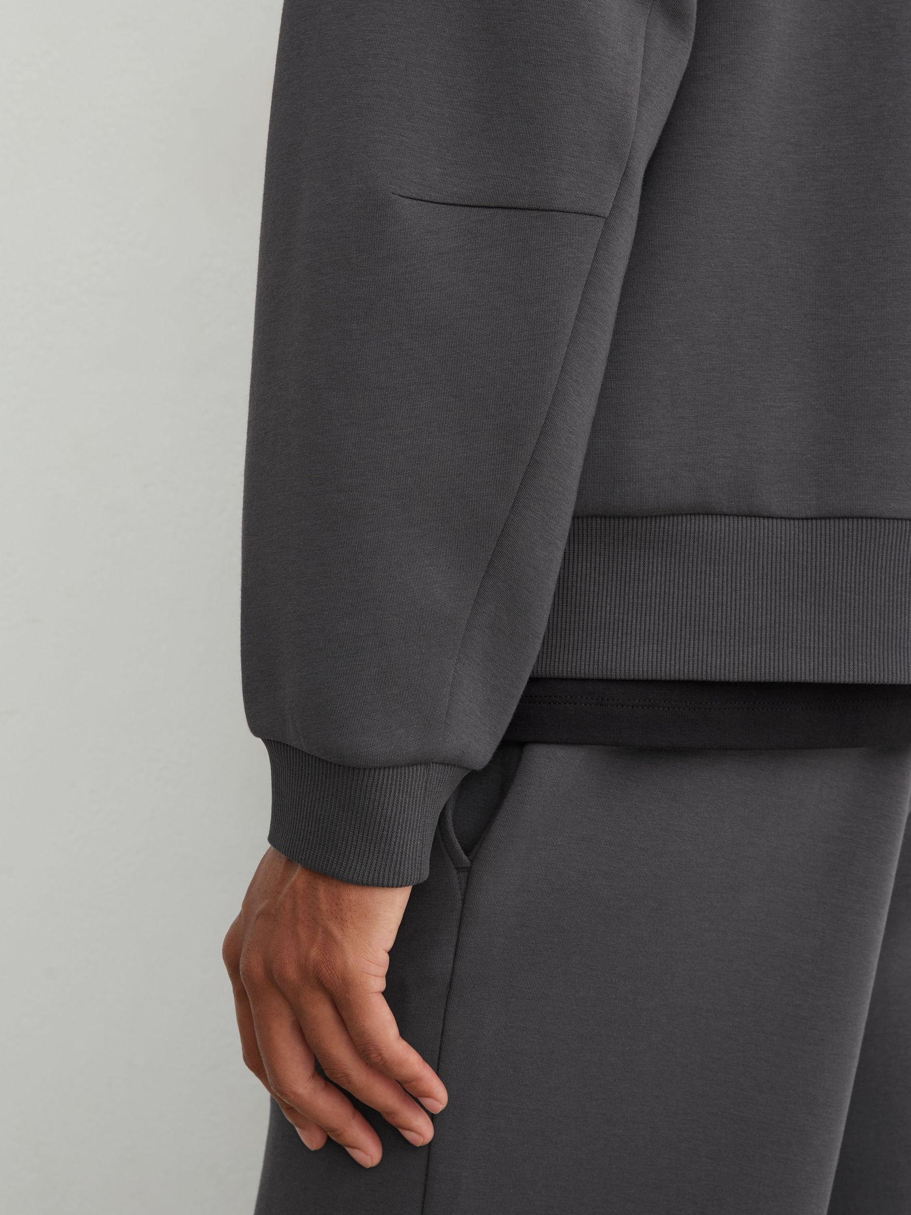 Sweat Top in Charcoal Grey - Image 4 of 6