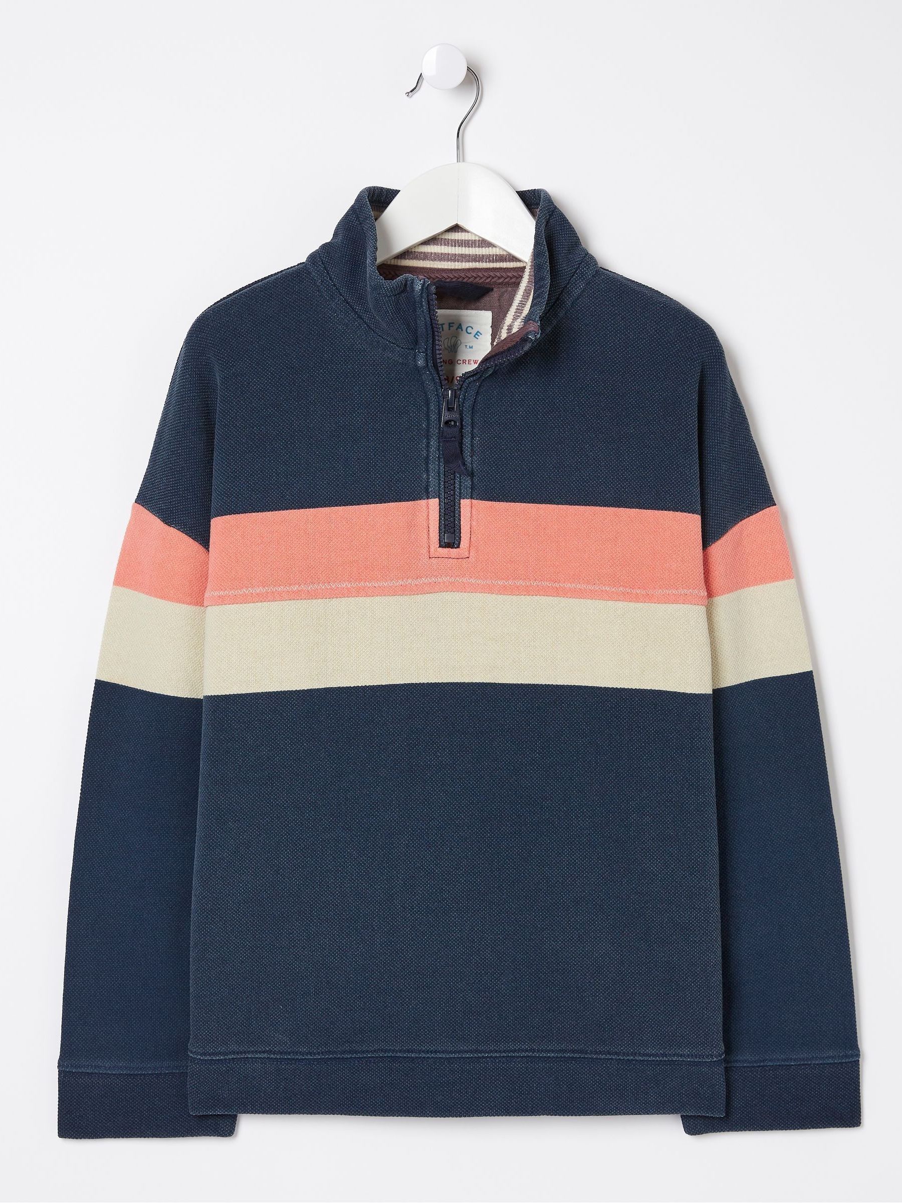 Blue Colourblock Boxy Airlie Sweat Top - Image 4 of 4