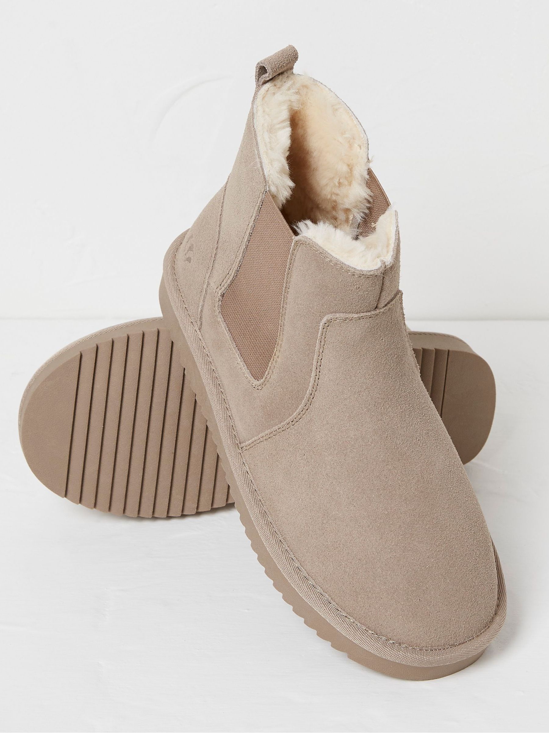 Mabel Natural Suede Slipper Boots - Image 2 of 3
