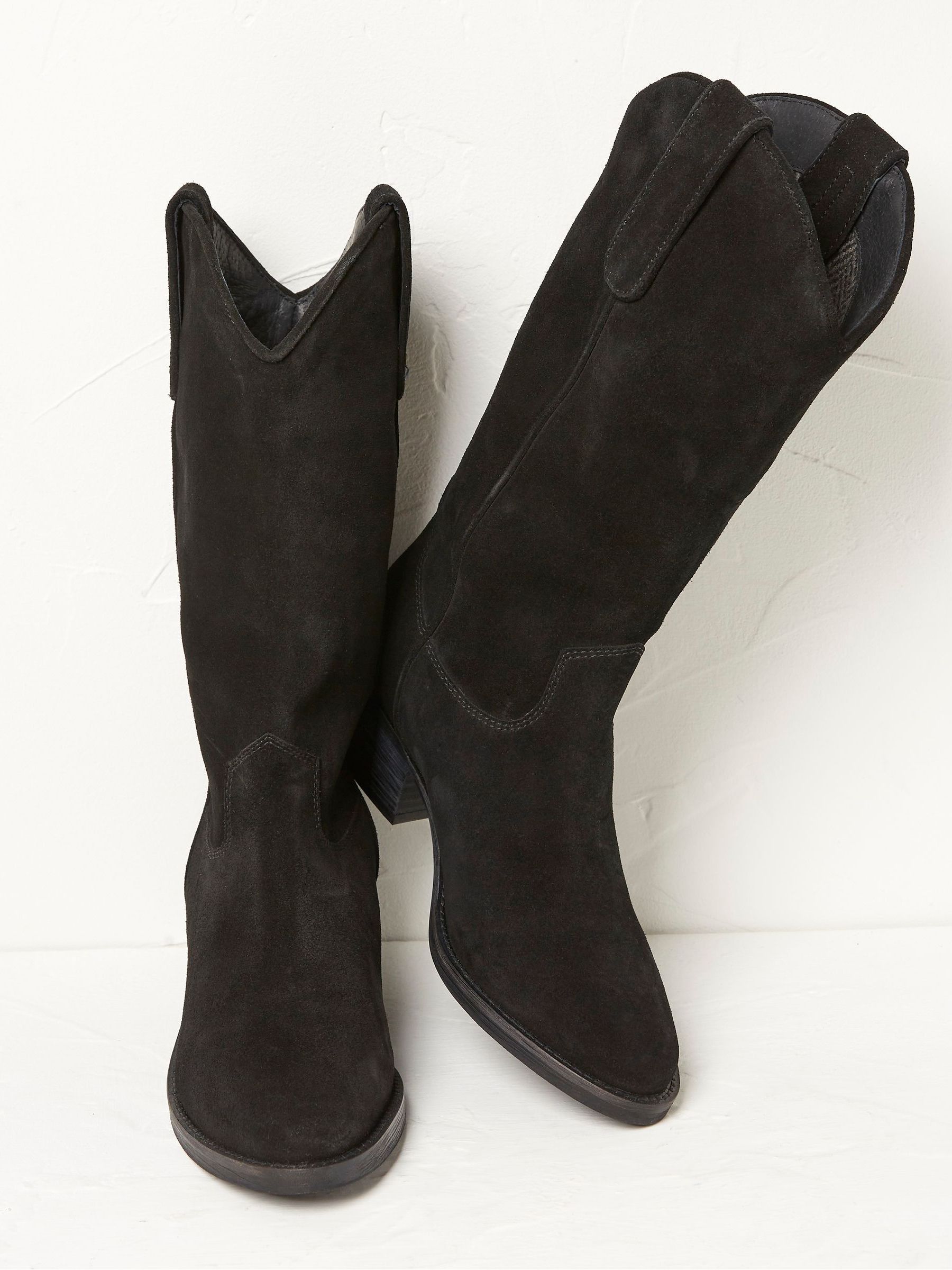 Black Sierra Western Mid Heel Boots - Image 3 of 4