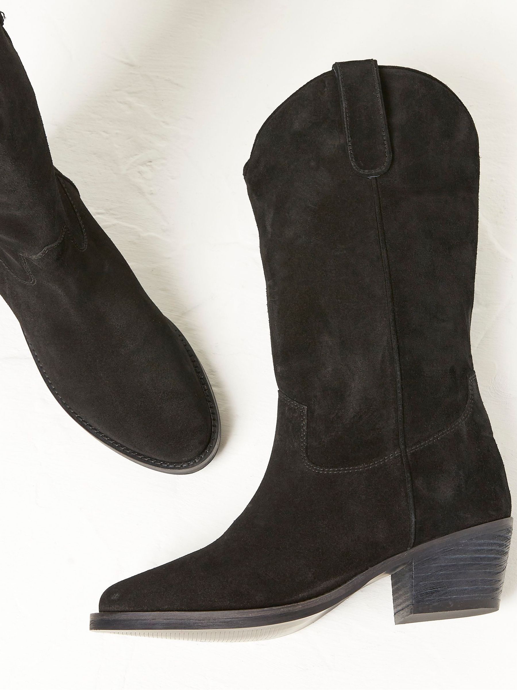 Black Sierra Western Mid Heel Boots - Image 4 of 4