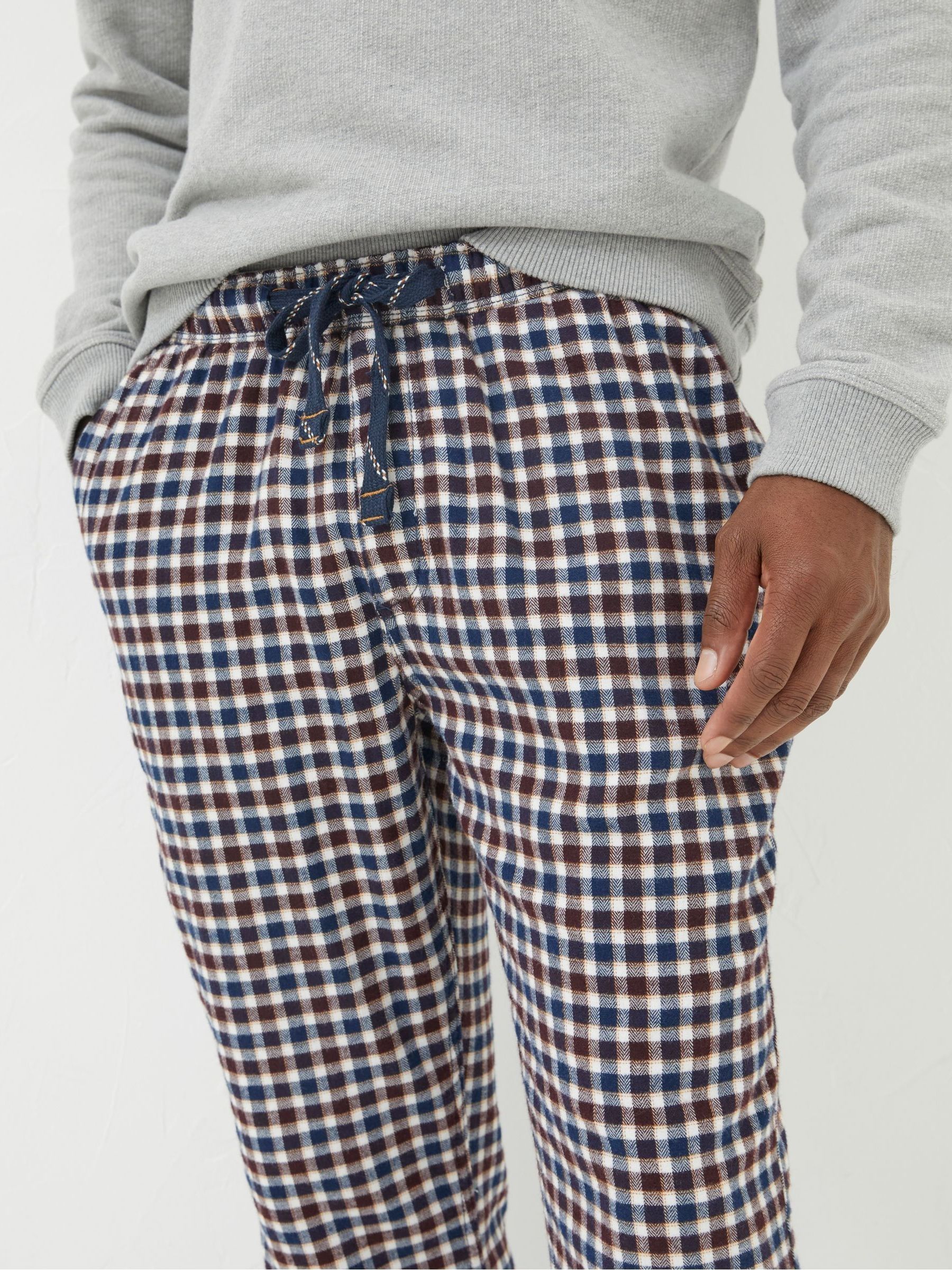 White Keswick Light Checked Pyjama Bottoms - Image 3 of 4