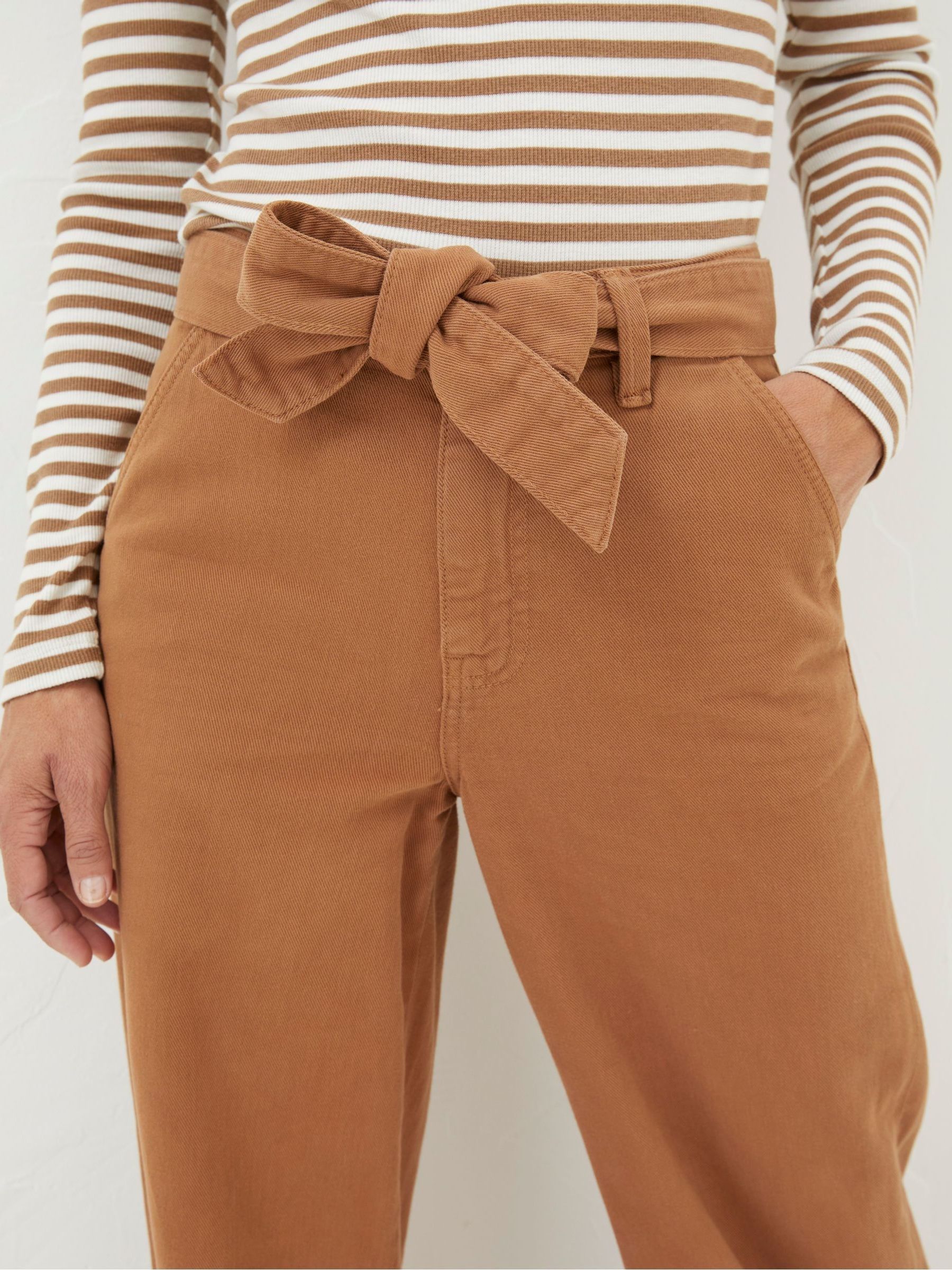 Brown Bodi Belted Drape Trousers - Image 4 of 5