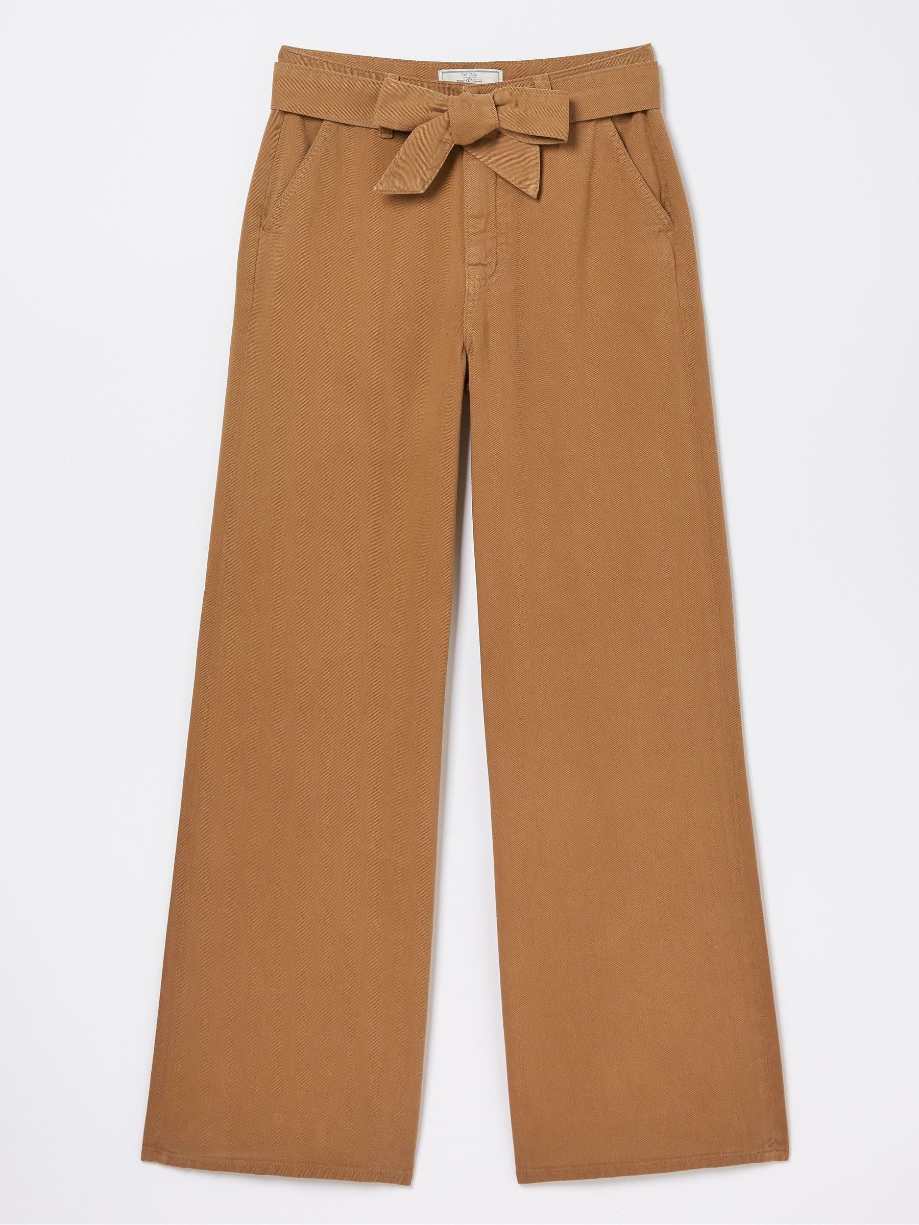 Brown Bodi Belted Drape Trousers - Image 5 of 5