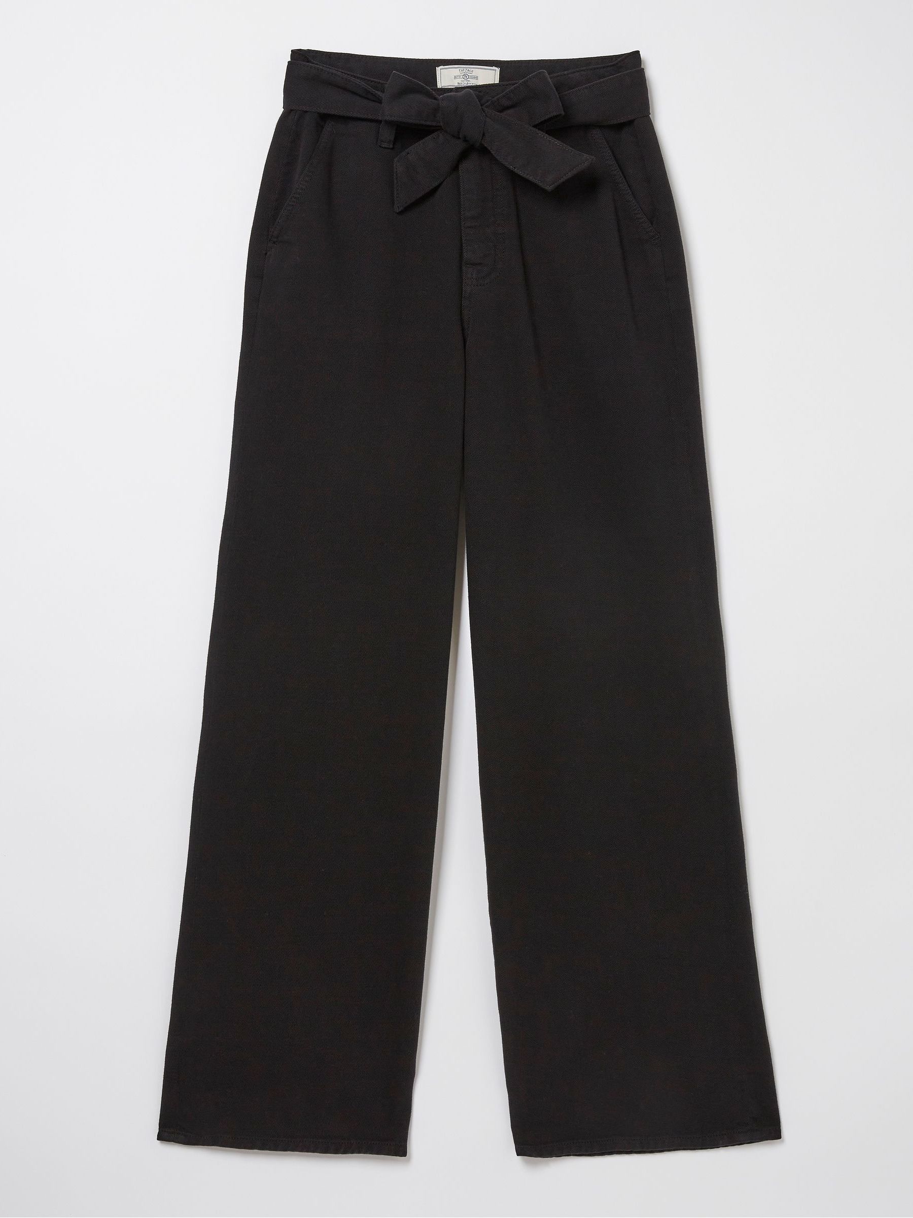 Black Bodi Belted Drape Trousers - Image 4 of 4