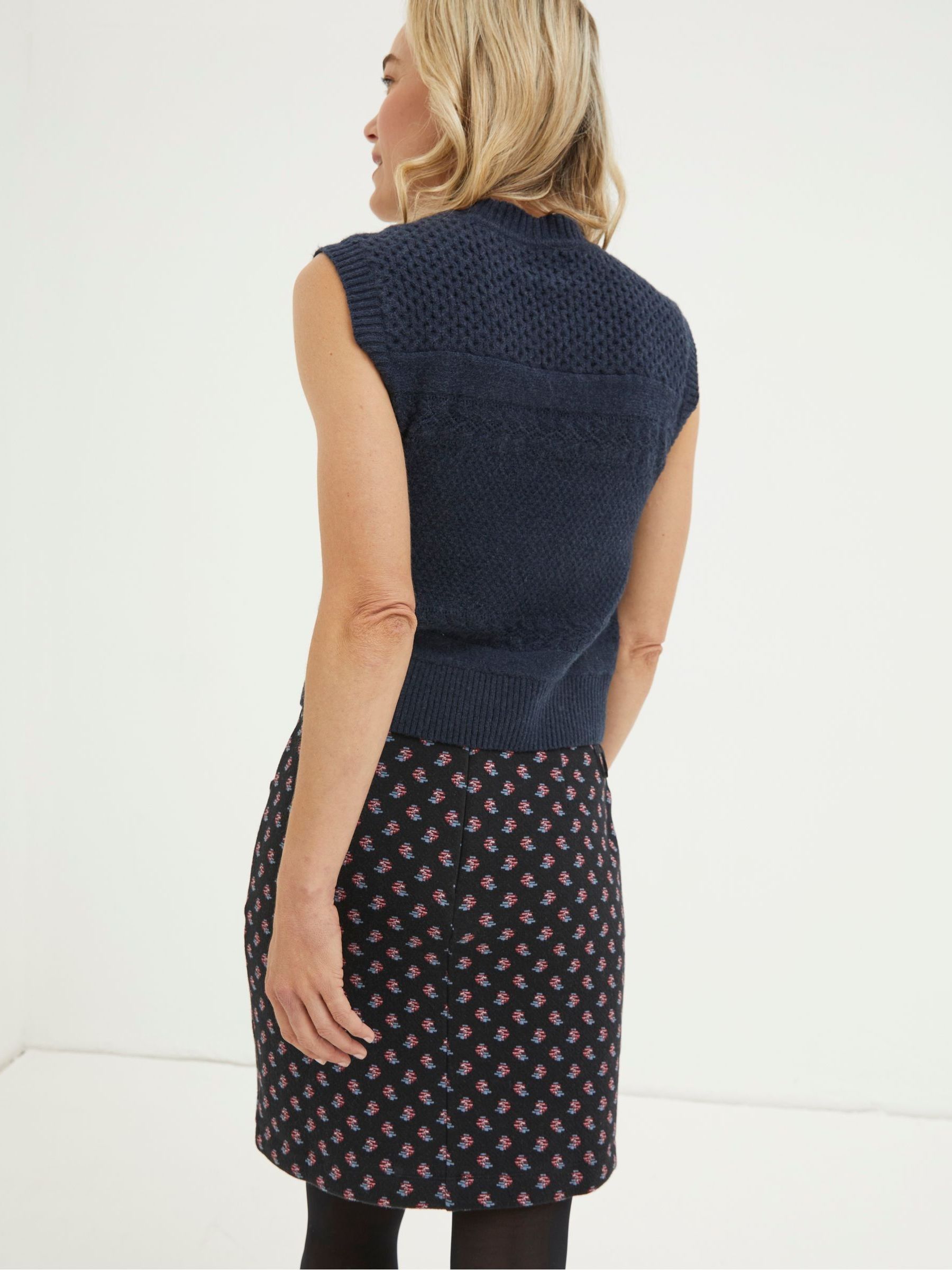 Black Jennie Floral Geo Jersey Skirt - Image 2 of 5