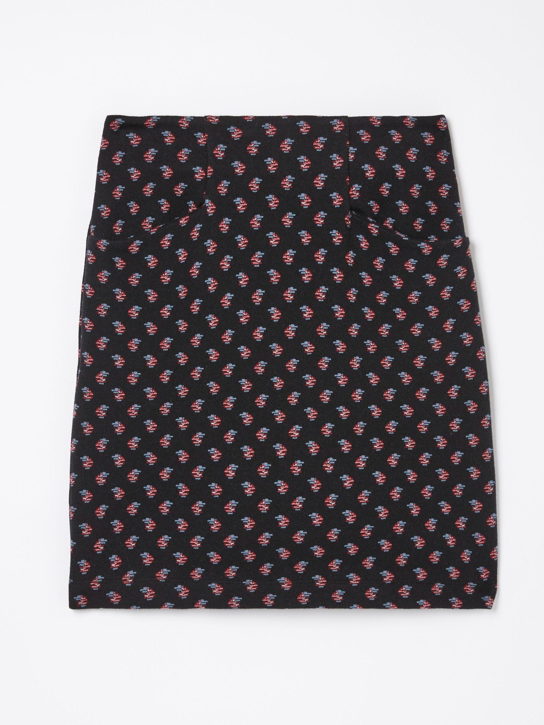 Black Jennie Floral Geo Jersey Skirt - Image 5 of 5