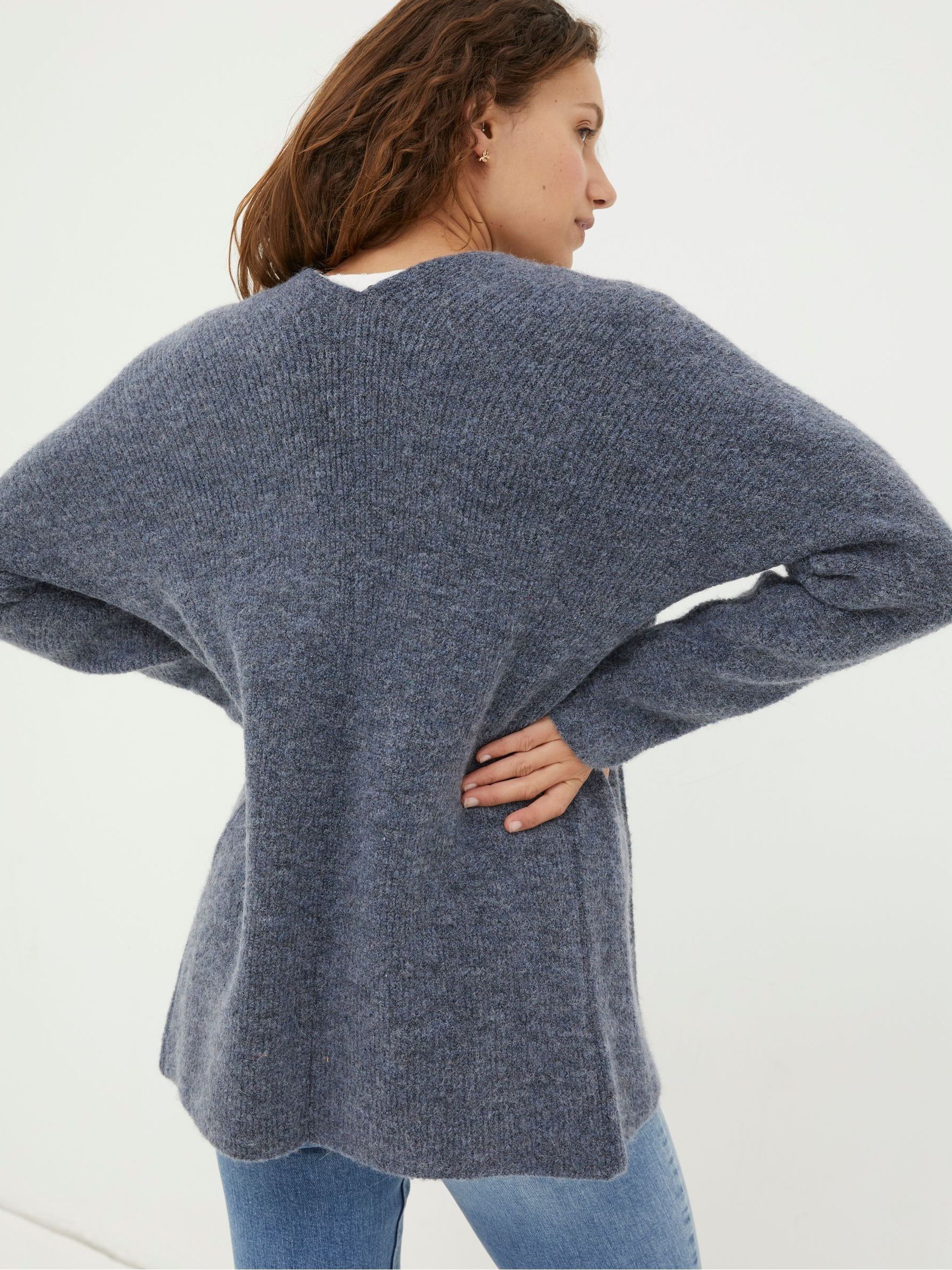 Sennen Grey Cocoon Cardigan - Image 2 of 4 Sennen Grey Cocoon Cardigan - Image 2 of 4