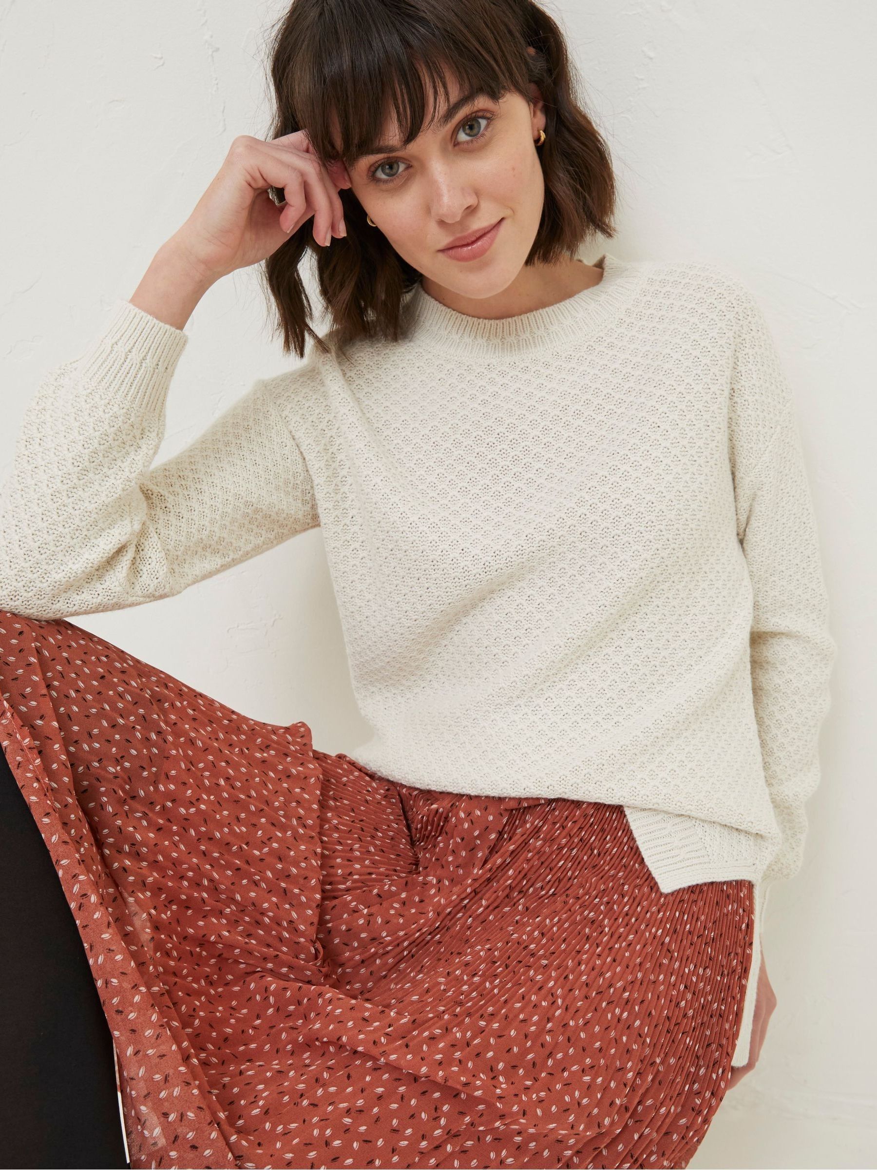 Ellie Natural Crew Jumper - Image 1 of 6