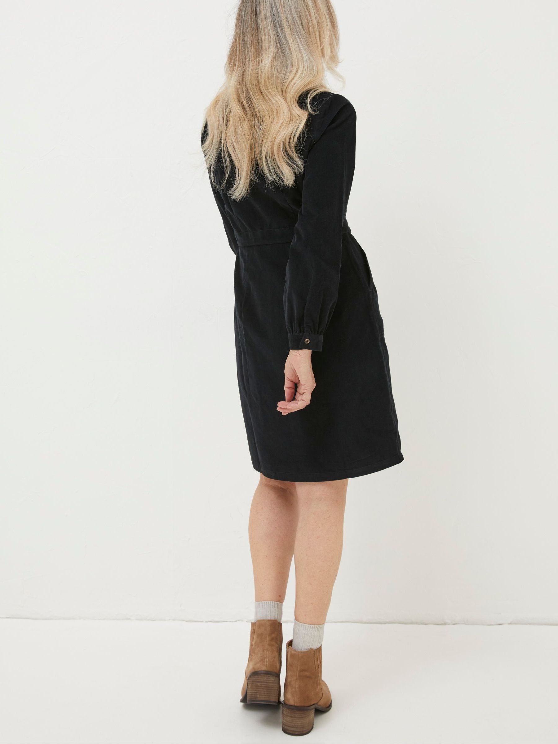 Black Tabitha Cord Dress - Image 2 of 4