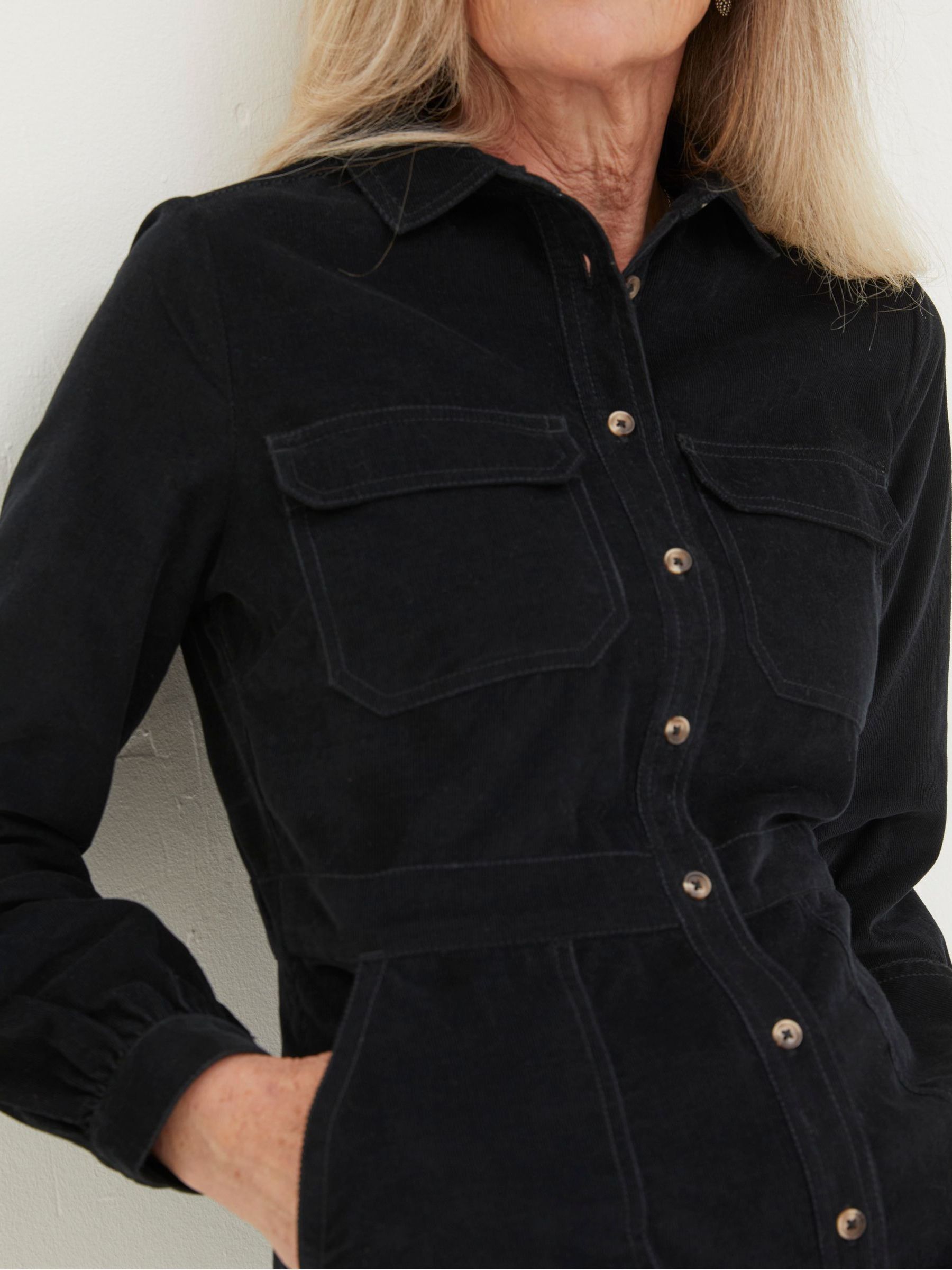 Black Tabitha Cord Dress - Image 3 of 4