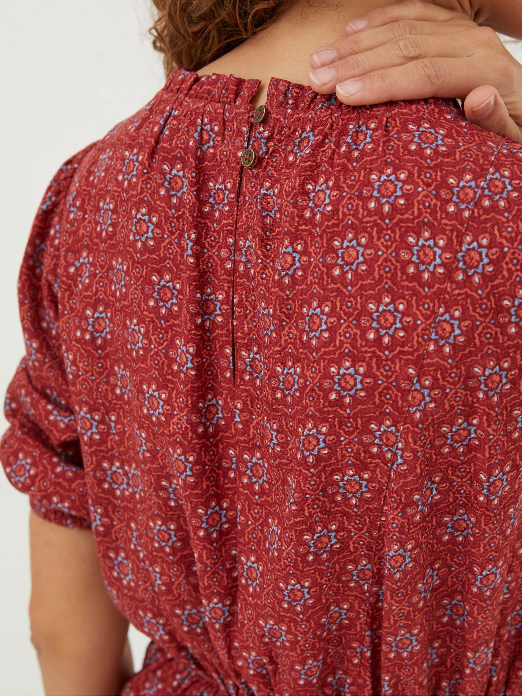 Red Shaney Craft Geo Dress - Image 4 of 5