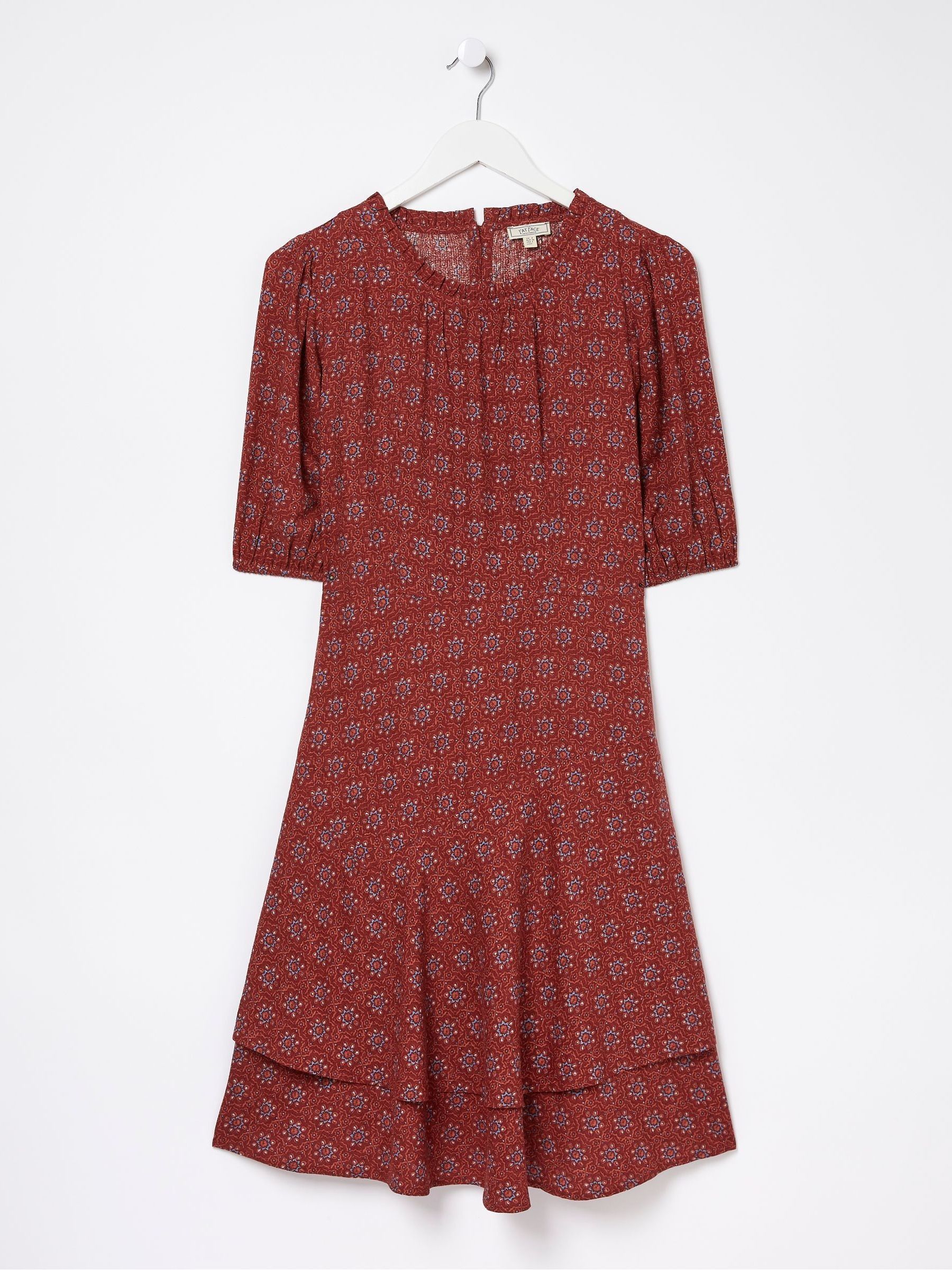 Red Shaney Craft Geo Dress - Image 5 of 5